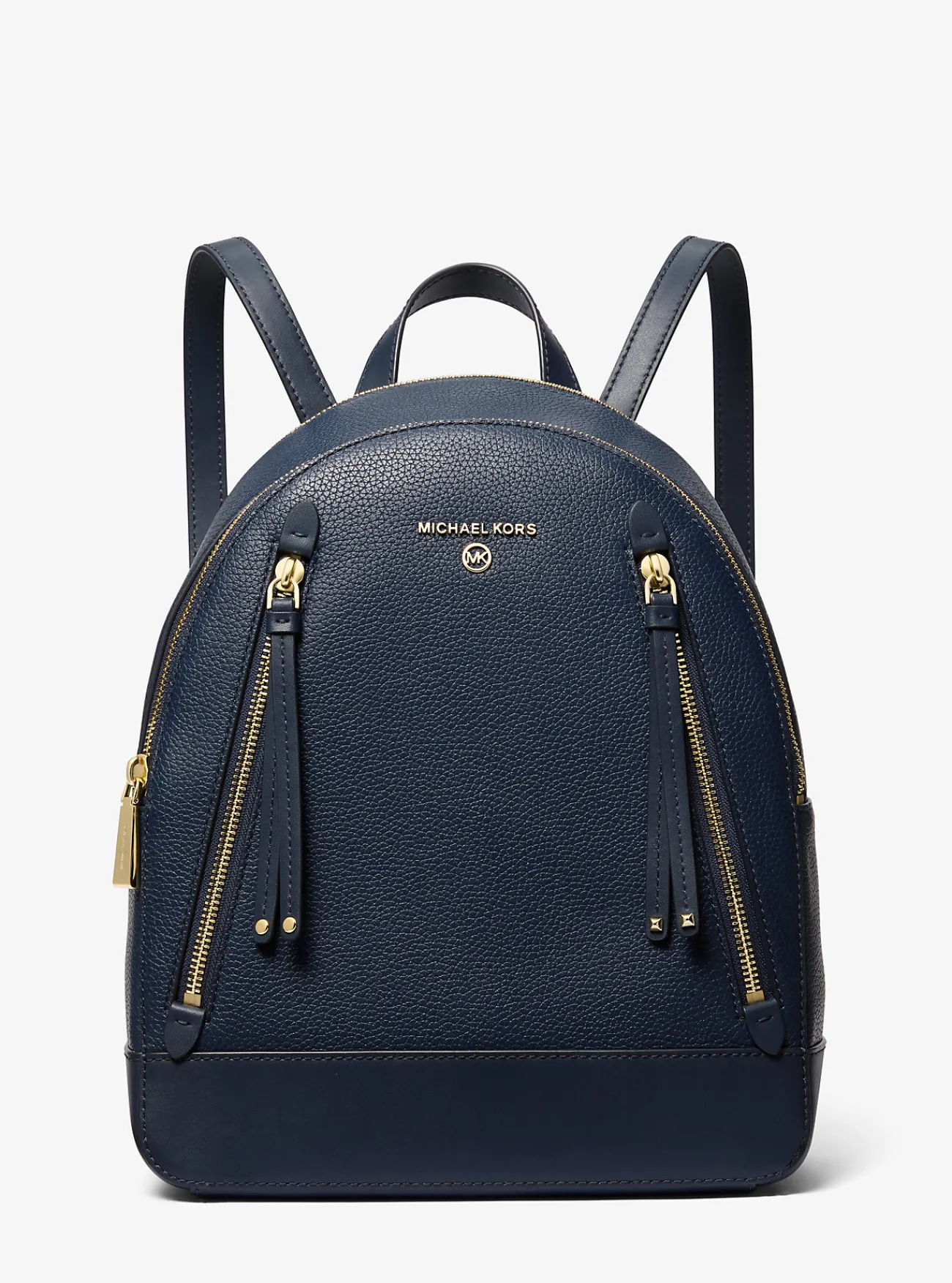 Michael Kors Rugzak Brooklyn van getrommeld leer, middelgroot MARINEBLAUW Discount