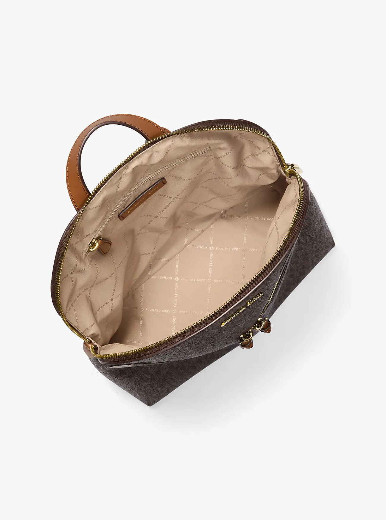 Michael Kors Rugzak Dallas met kenmerkend logo, middelgroot BRUIN New