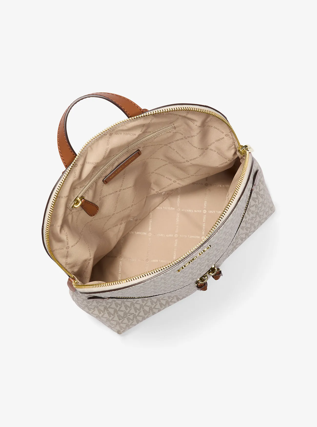Michael Kors Rugzak Dallas met kenmerkend logo, middelgroot VANILLE Fashion
