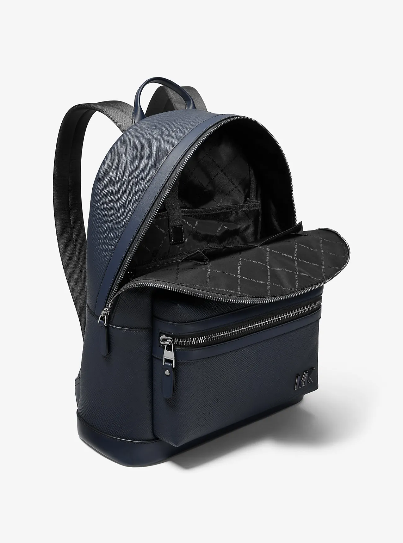 Michael Kors Rugzak Edison van leer MARINEBLAUW Outlet
