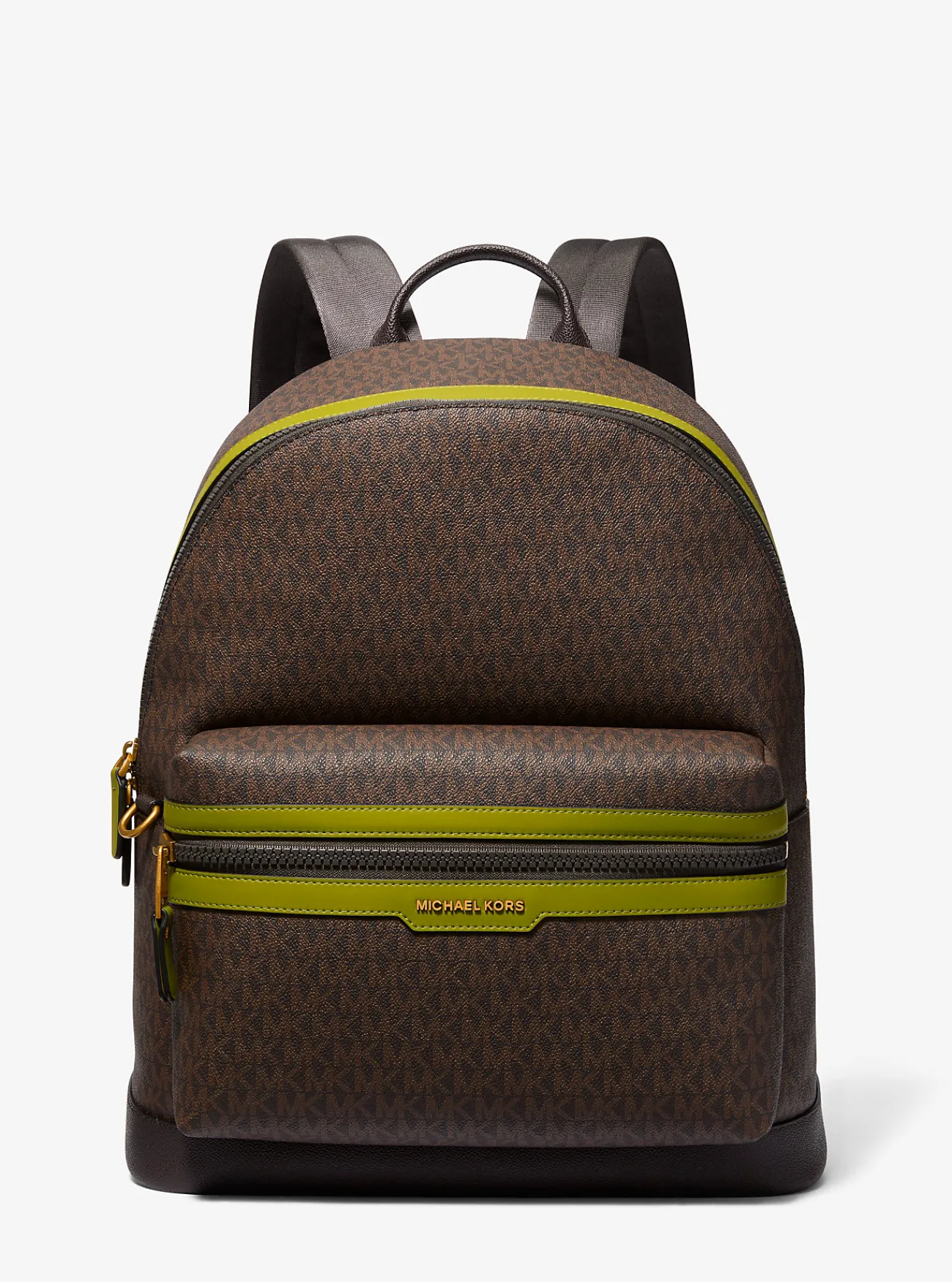 Michael Kors Rugzak Hudson met kenmerkend logo WEIDEGROEN Sale
