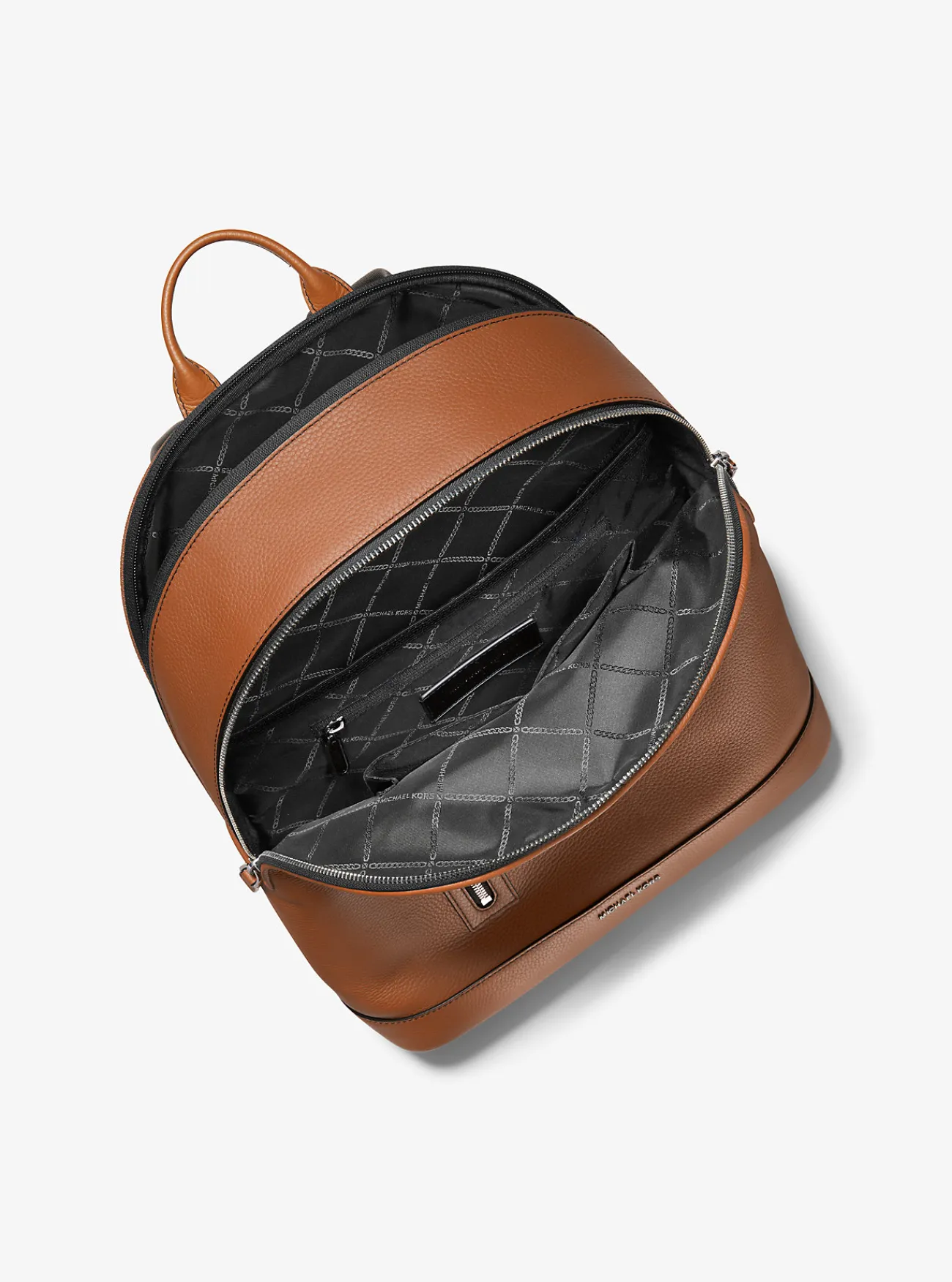 Michael Kors Rugzak Hudson van getrommeld leer met slanke vorm LUGGAGE Clearance