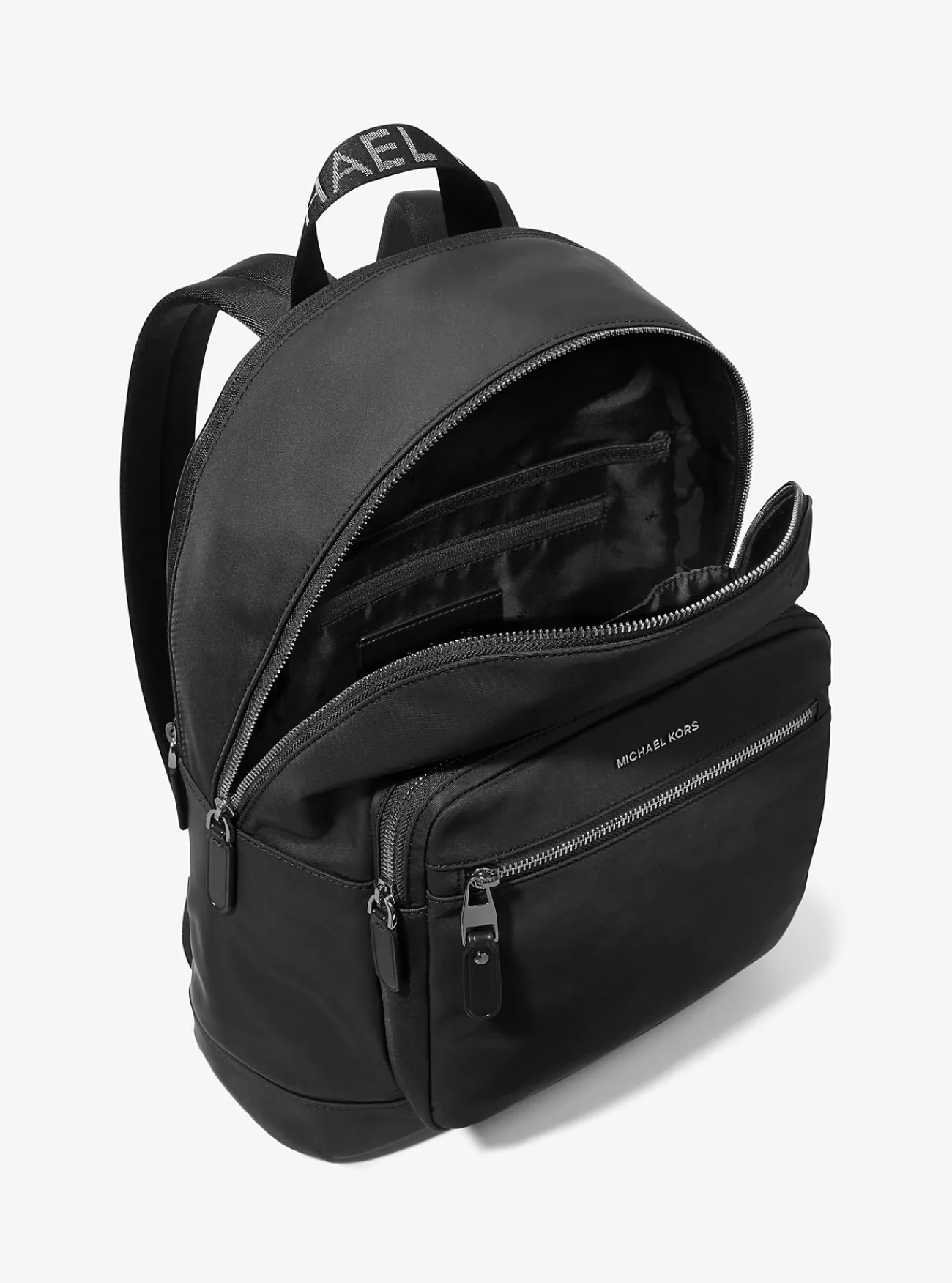 Michael Kors Rugzak Hudson van nylon ZWART Outlet