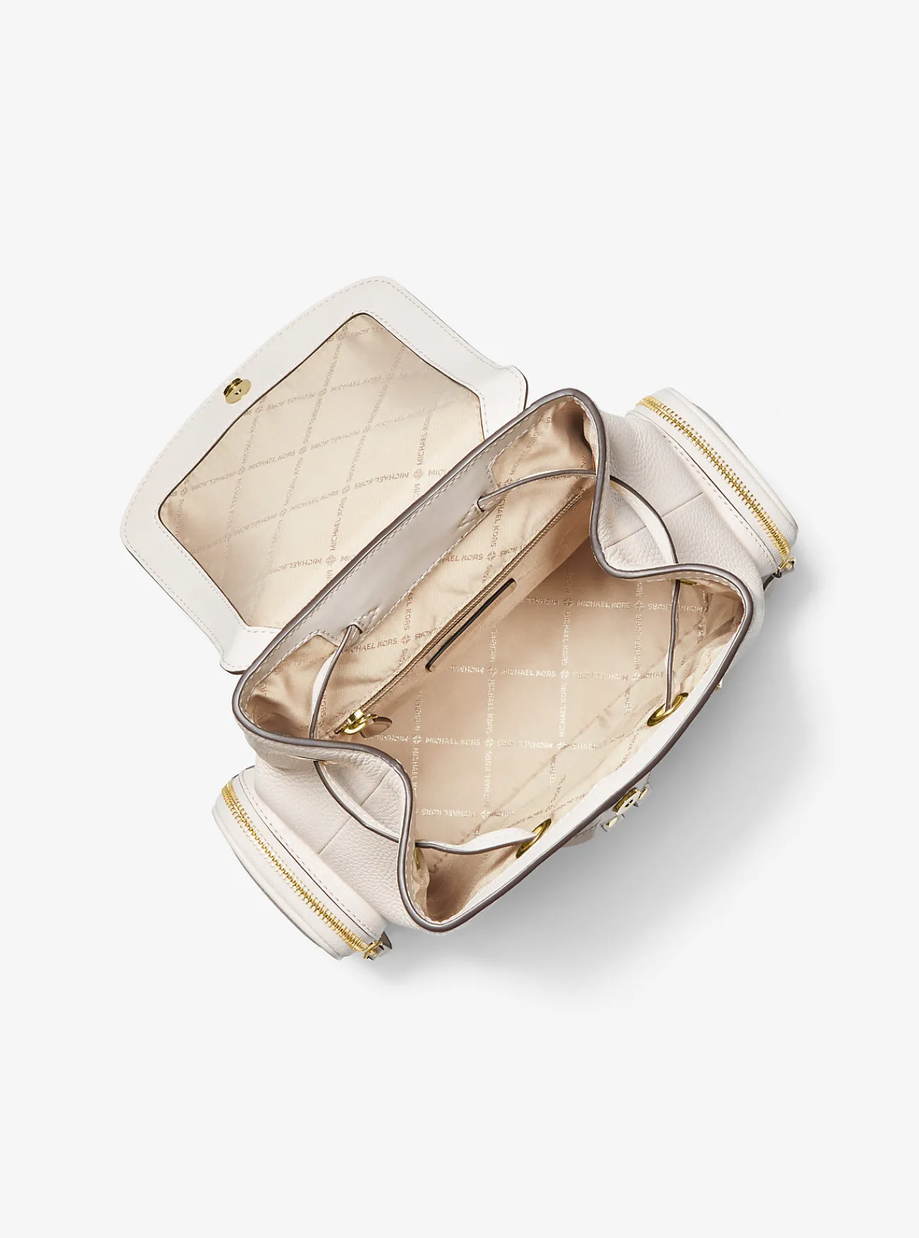 Michael Kors Rugzak Jet Set van getrommeld leer, middelgroot Fashion