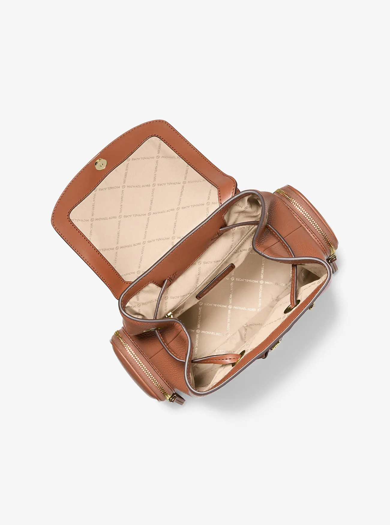 Michael Kors Rugzak Jet Set van getrommeld leer, middelgroot LUGGAGE Sale