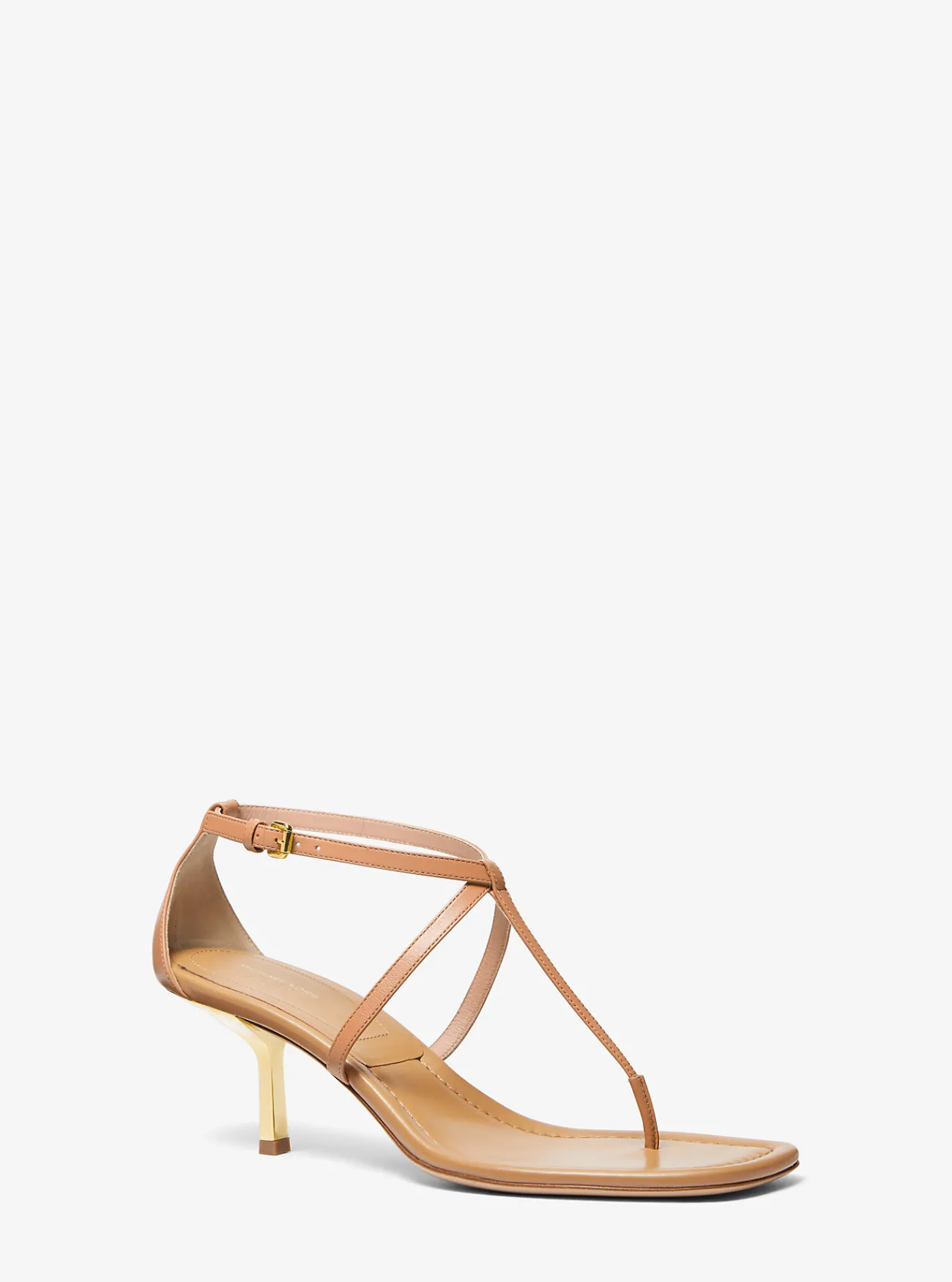 Michael Kors Sandaal Anna van leer GEBRUIND Hot