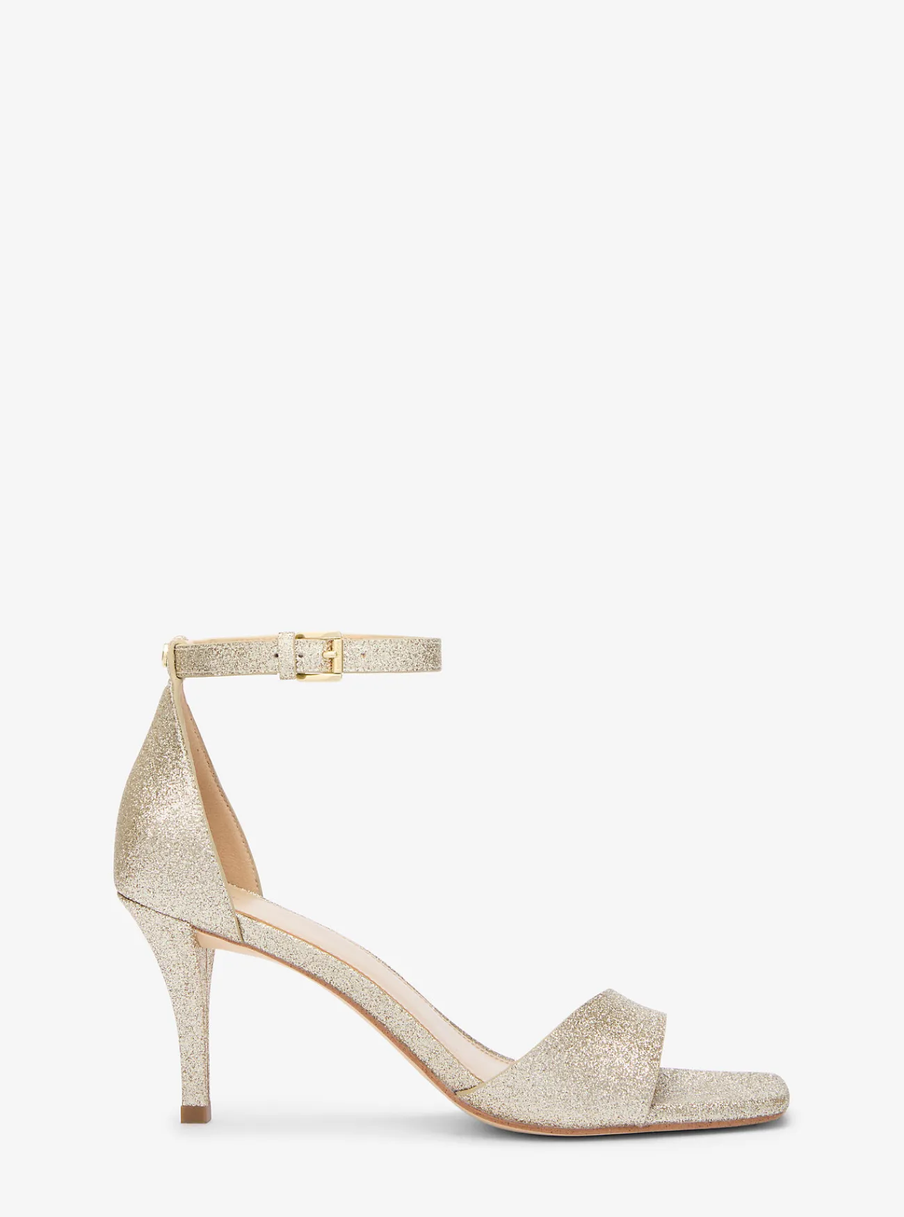 Michael Kors Sandaal Jaida van metallic leer LICHTGOUD Discount