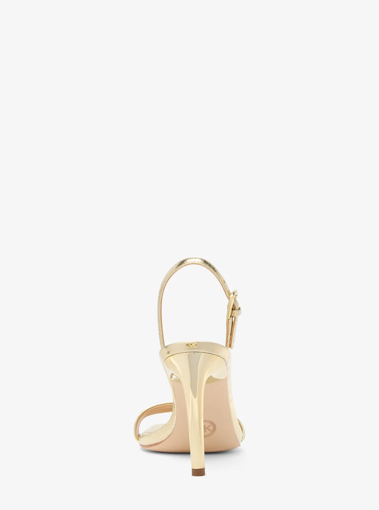 Michael Kors Sandaal Kasia van metallic craquelé leer LICHTGOUD Fashion