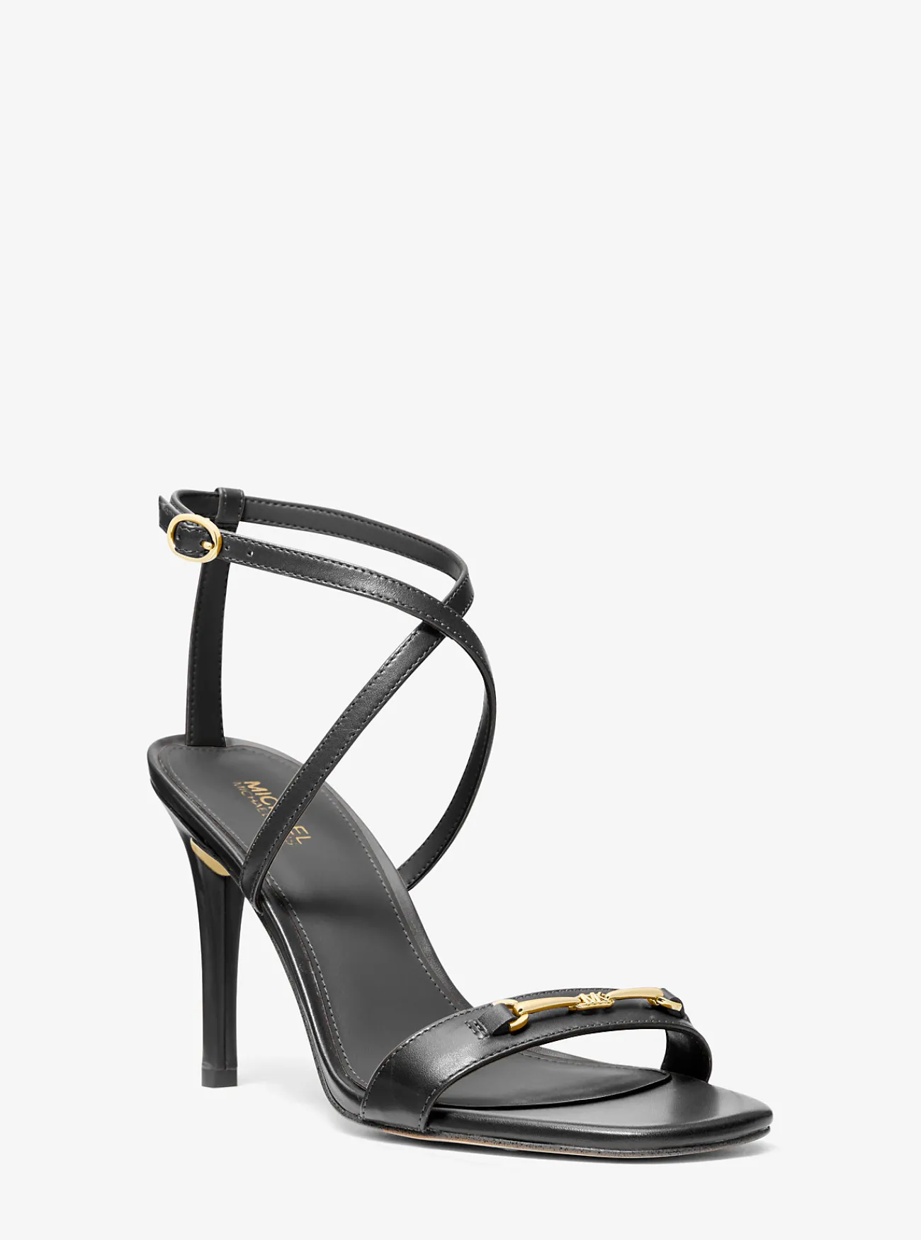 Michael Kors Sandaal Lena van leer ZWART Clearance