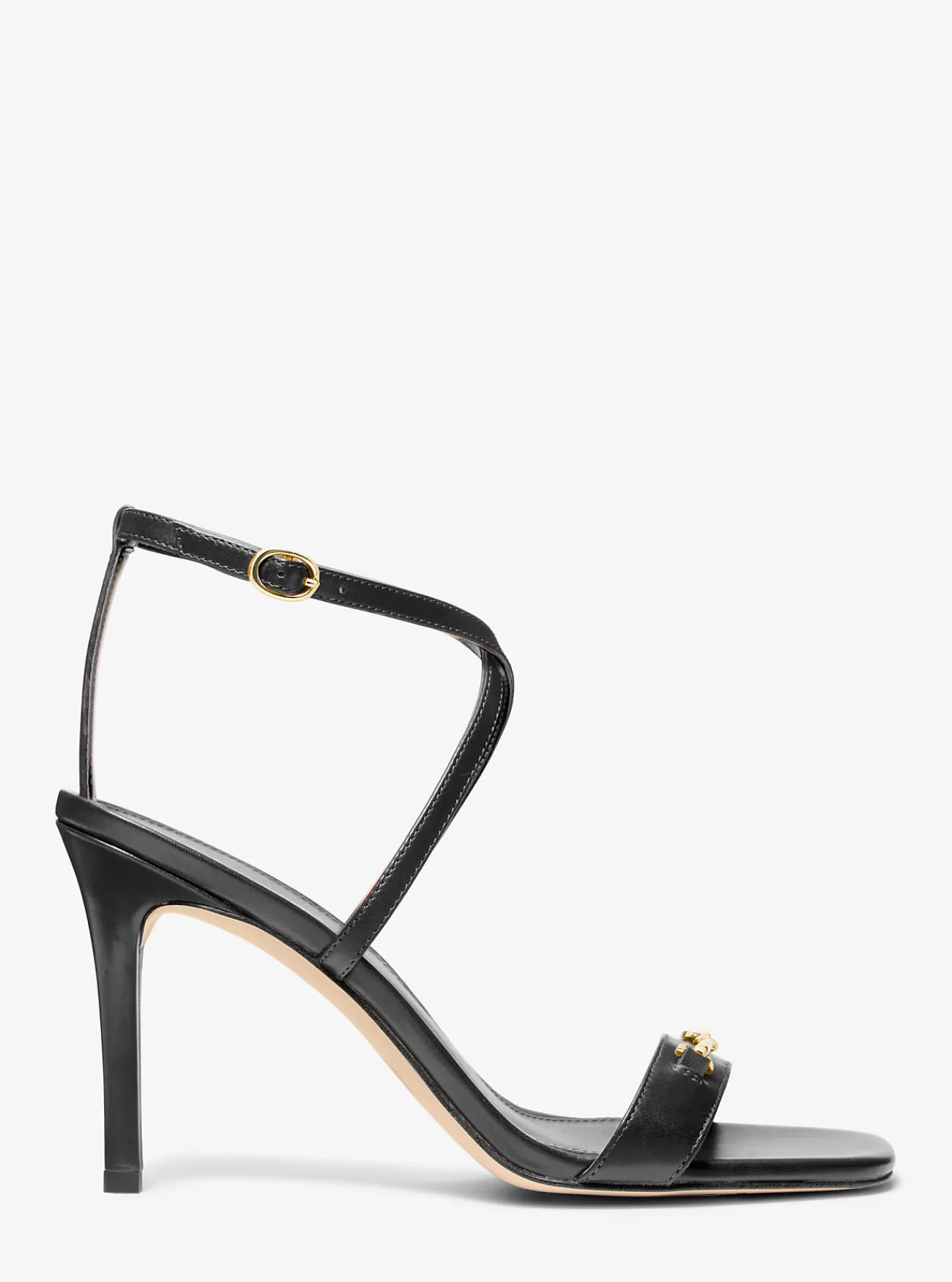 Michael Kors Sandaal Lena van leer ZWART Clearance