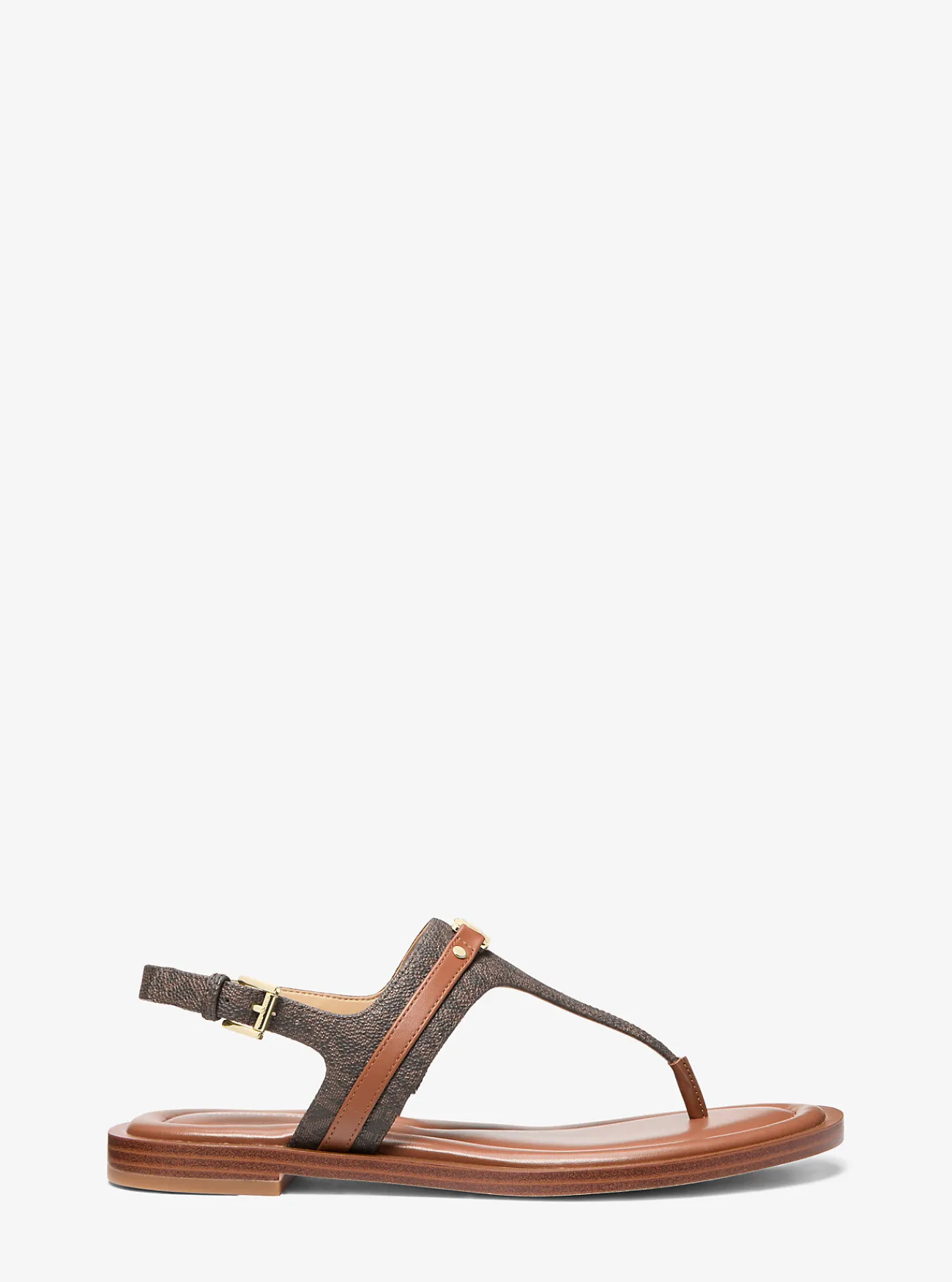Michael Kors Sandaal Mandy met kenmerkend logo en T-bandje Outlet