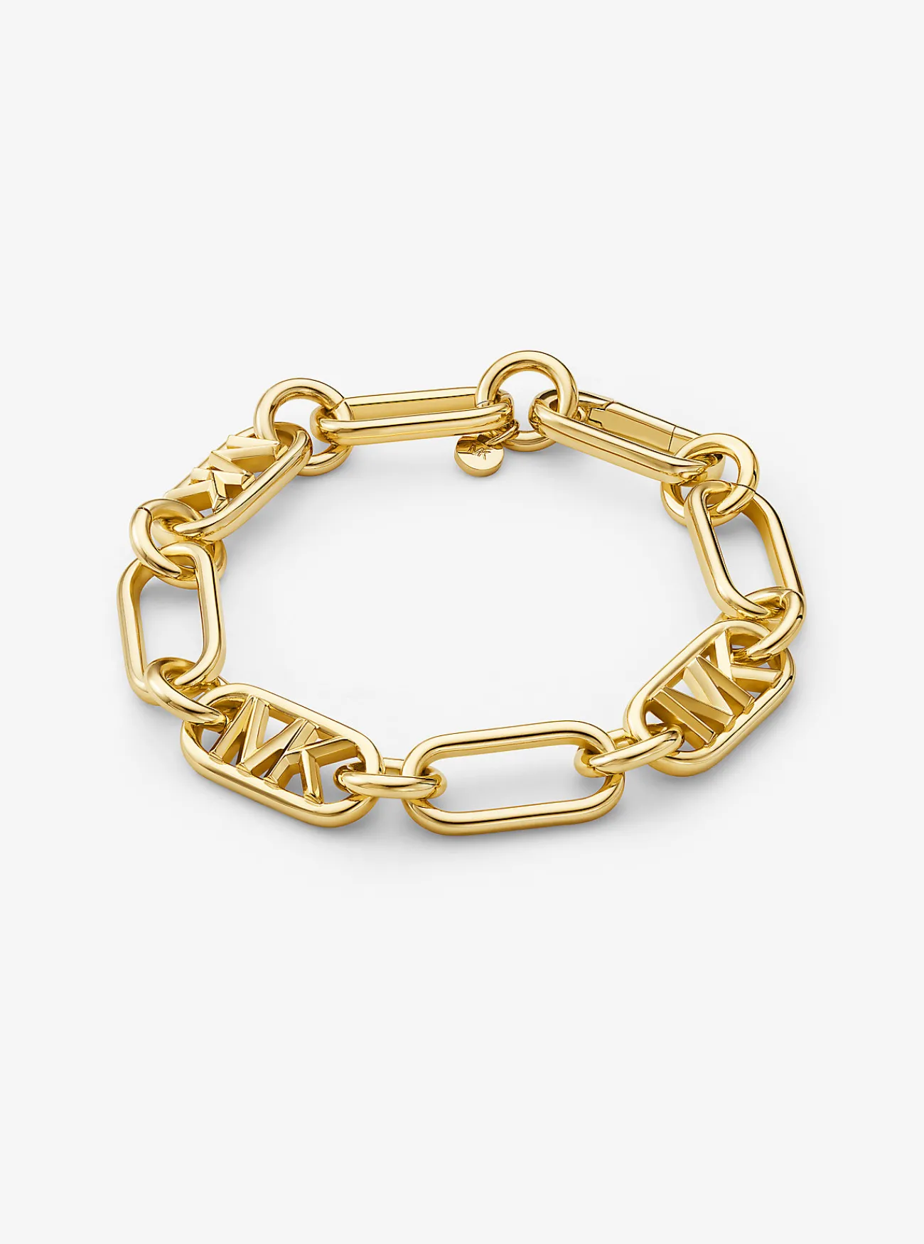 Michael Kors Schakelarmband van messing met platering met edelmetaal Sale
