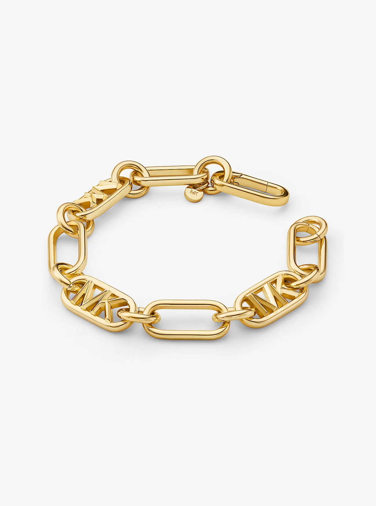 Michael Kors Schakelarmband van messing met platering met edelmetaal Sale