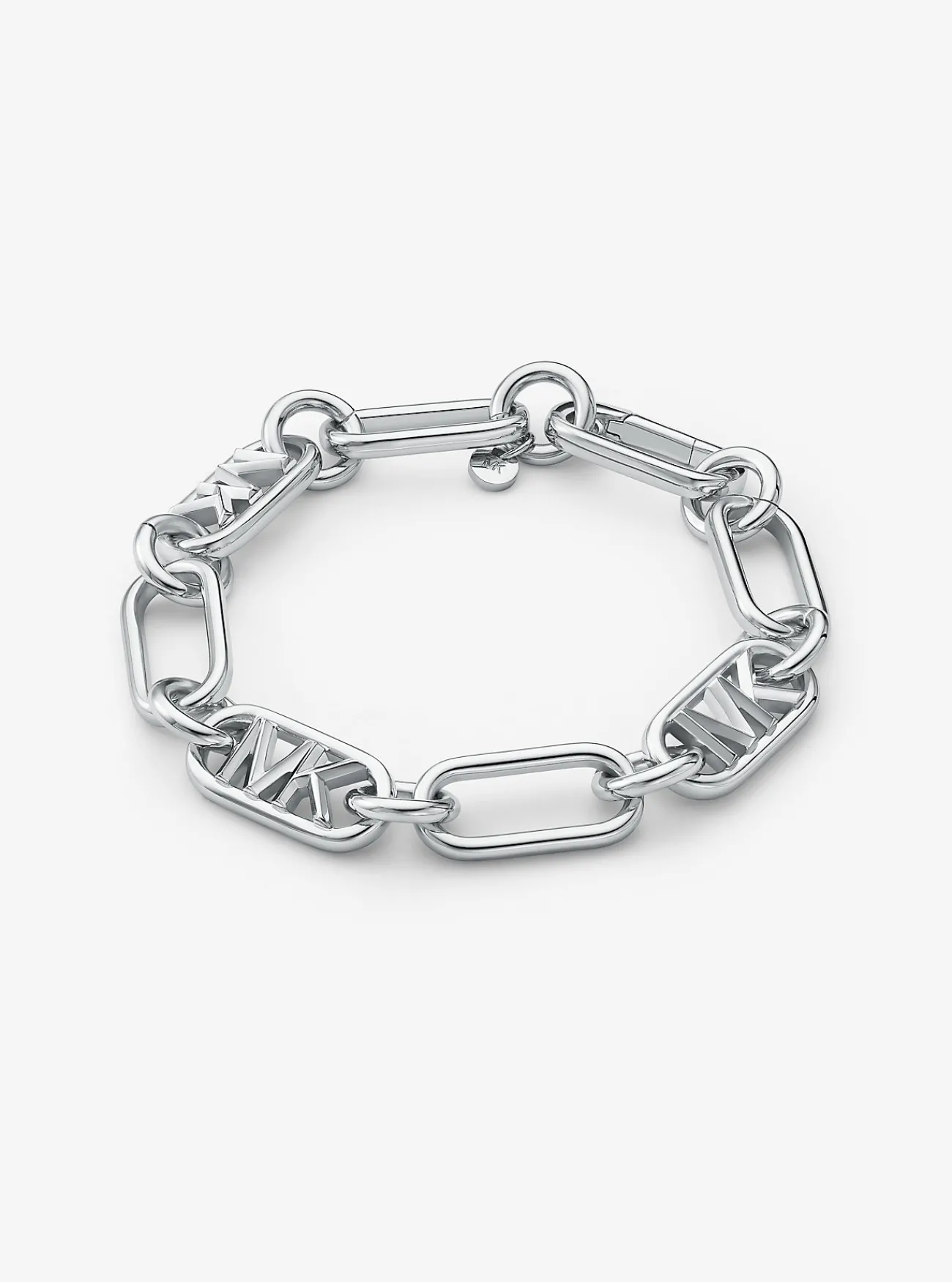 Michael Kors Schakelarmband van messing met platering met edelmetaal ZILVER Fashion