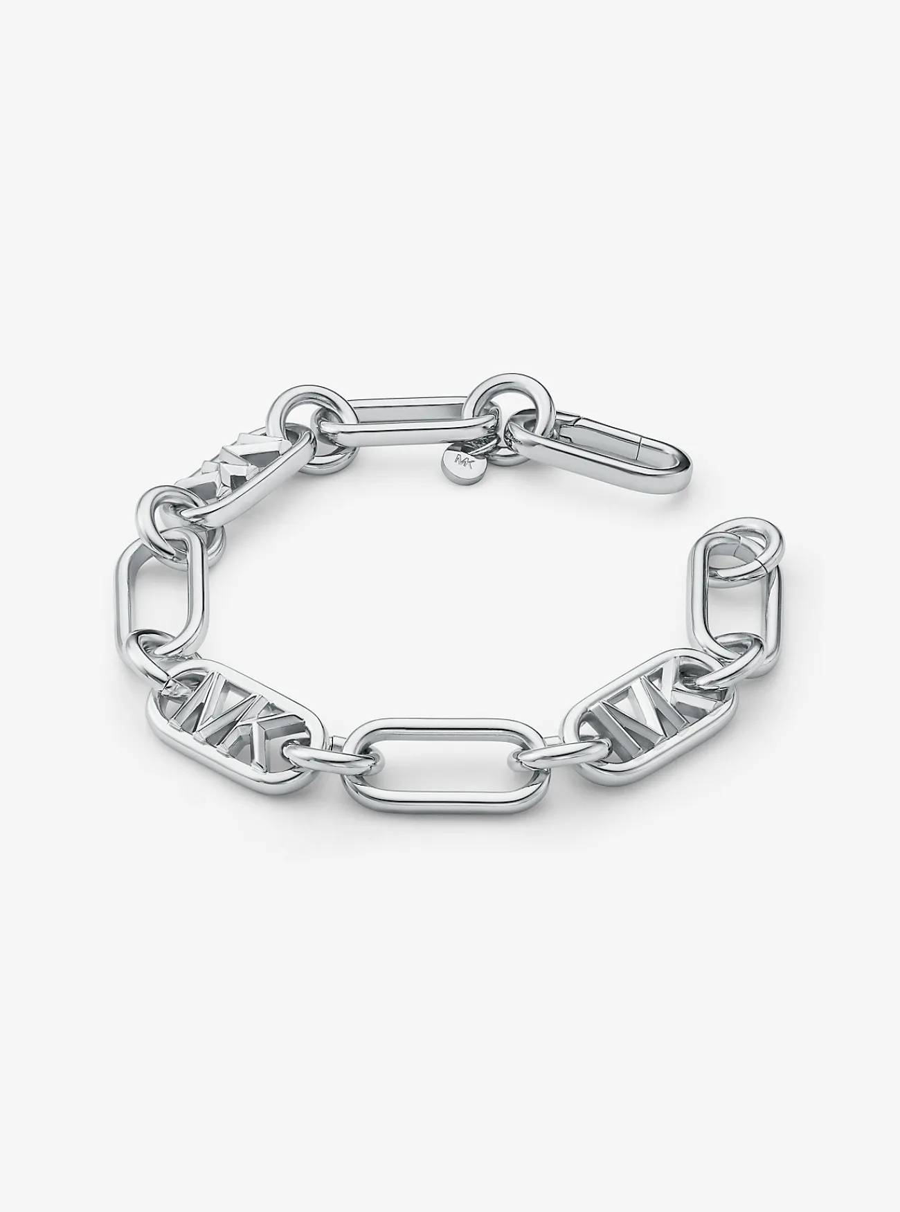 Michael Kors Schakelarmband van messing met platering met edelmetaal ZILVER Fashion