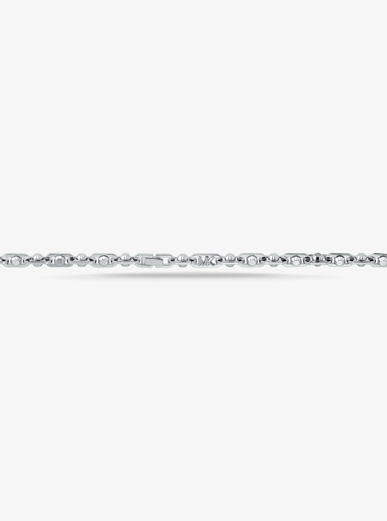 Michael Kors Schakelketting Astor van messing met een plating met edelmetaal, middelgroot ZILVER New