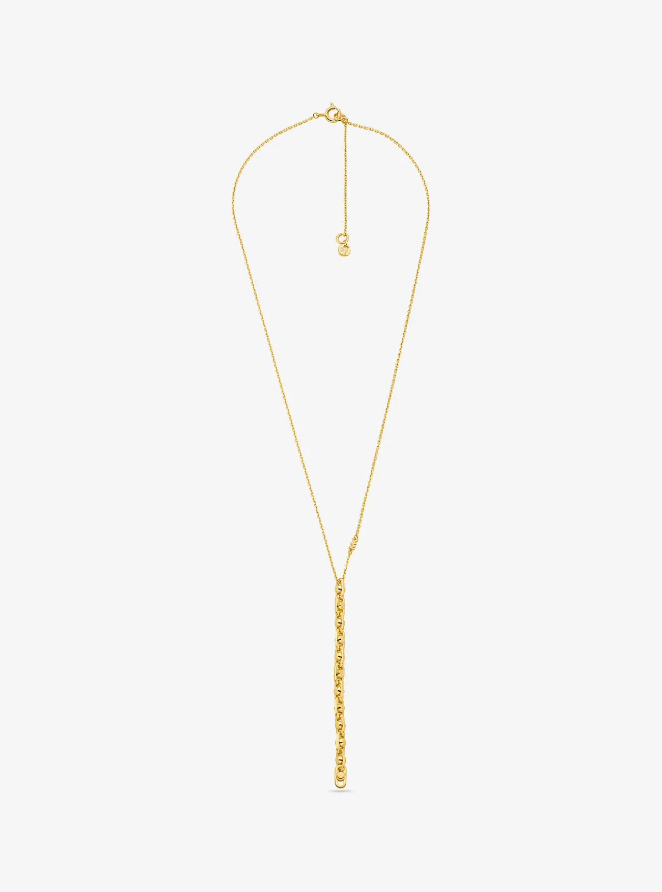 Michael Kors Schakelketting Astor van sterlingzilver met plating met edelmetaal, klein GOUD Clearance
