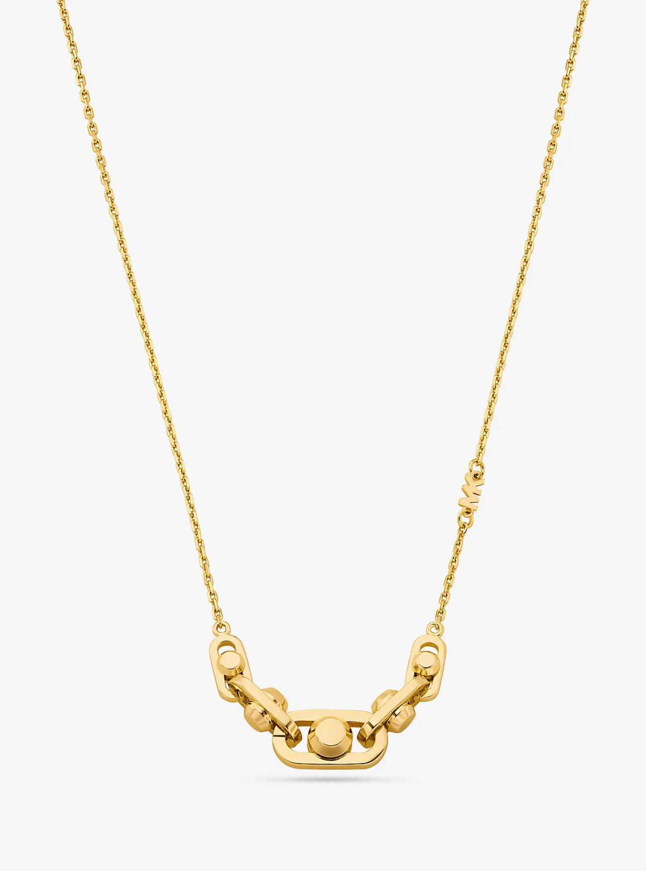 Michael Kors Schakelketting Astor van sterlingzilver met plating met edelmetaal GOUD Sale