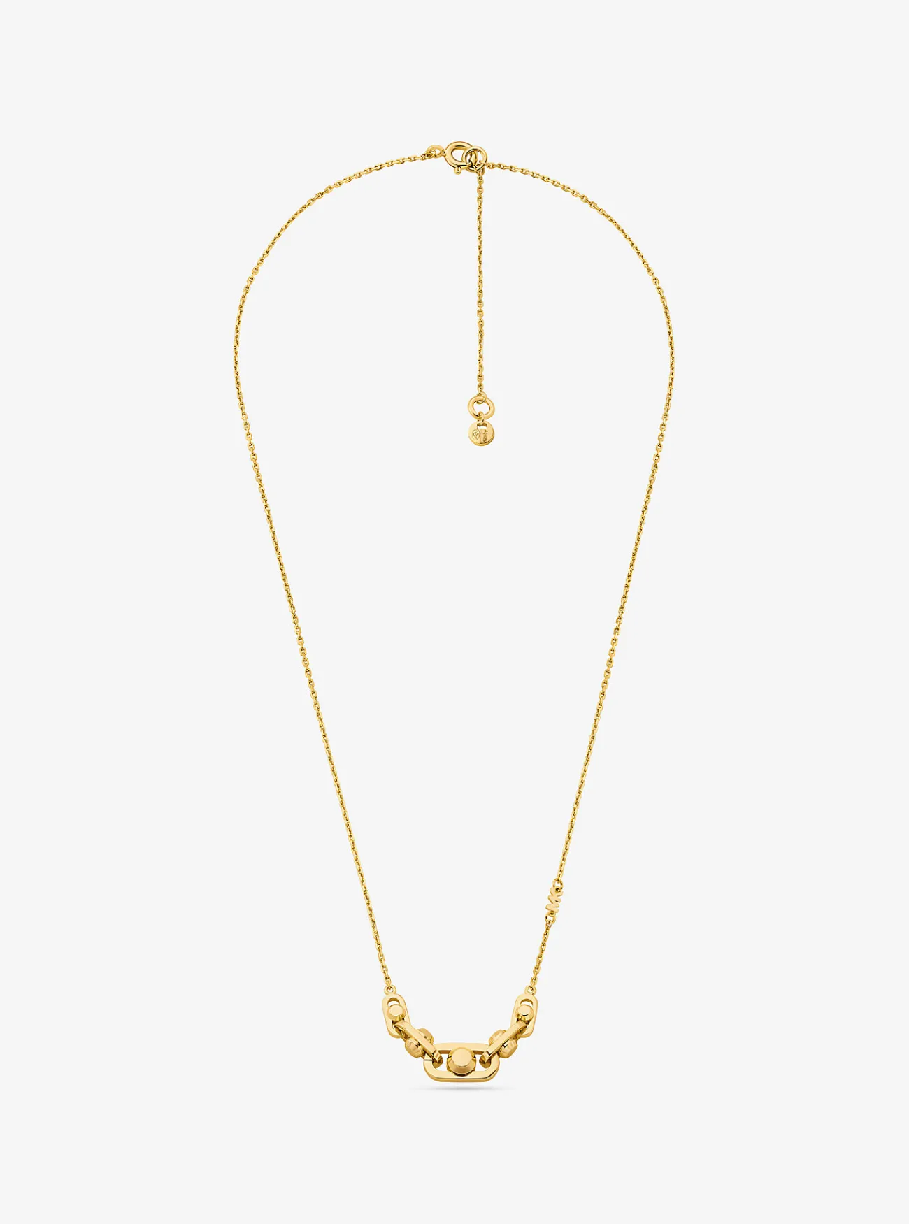 Michael Kors Schakelketting Astor van sterlingzilver met plating met edelmetaal GOUD Sale