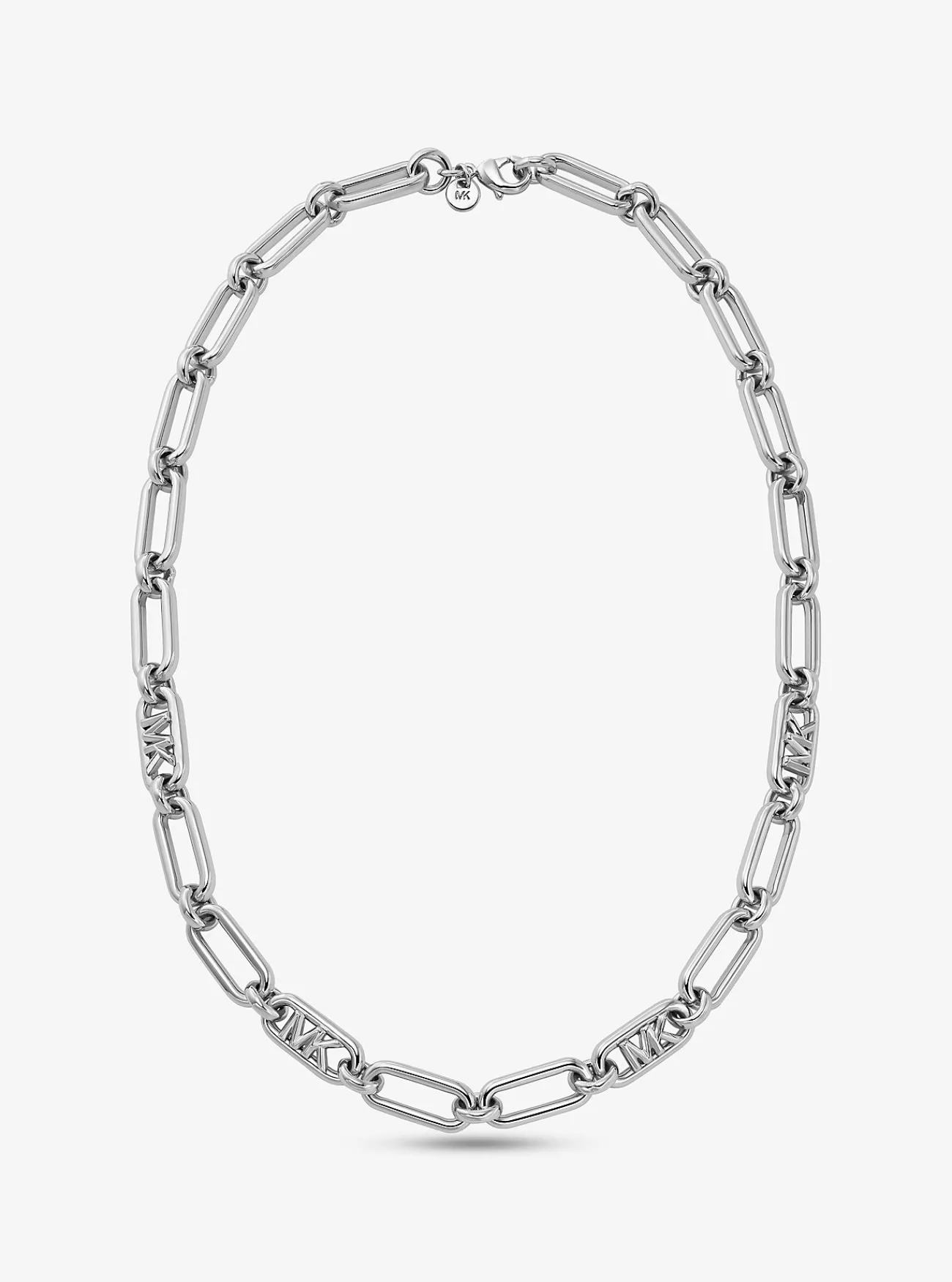 Michael Kors Schakelketting van messing met plating met edelmetaal ZILVER Hot