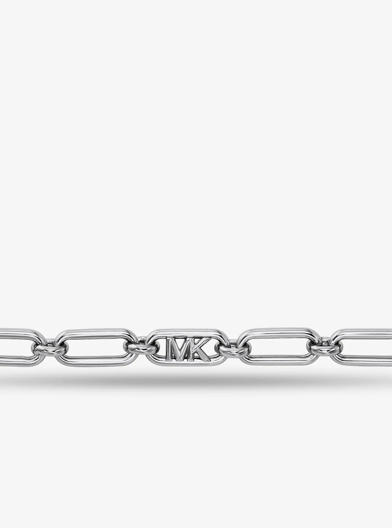 Michael Kors Schakelketting van messing met plating met edelmetaal ZILVER Hot