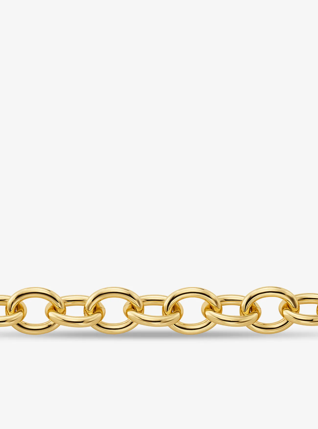 Michael Kors Schakelketting van messing met plating met edelmetaal, groot GOUD Best