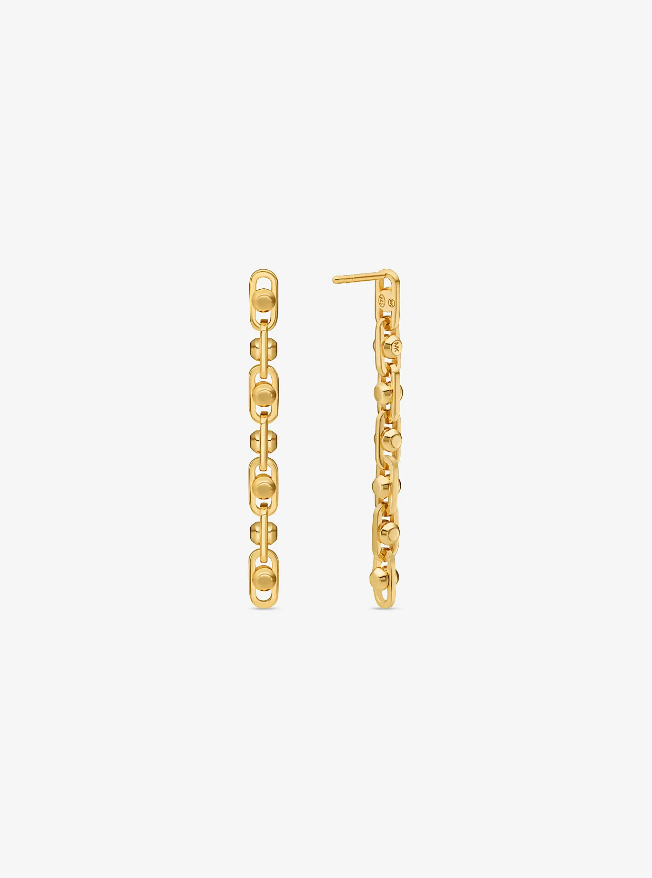 Michael Kors Schakeloorhangers Astor van sterlingzilver met plating met edelmetaal GOUD Sale