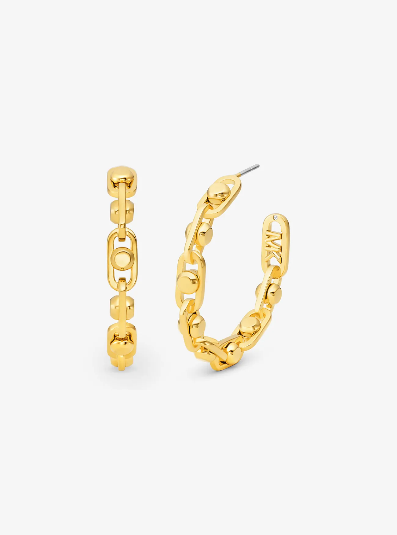 Michael Kors Schakeloorringen Astor van messing met een plating met edelmetaal, middelgroot GOUD Sale