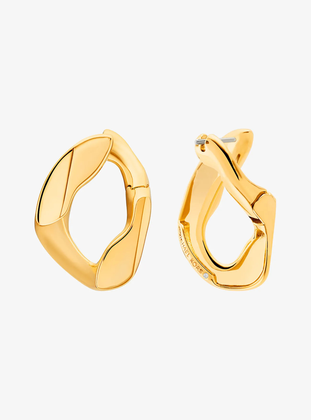 Michael Kors Schakeloorringen van messing met een plating met edelmetaal GOUD Online
