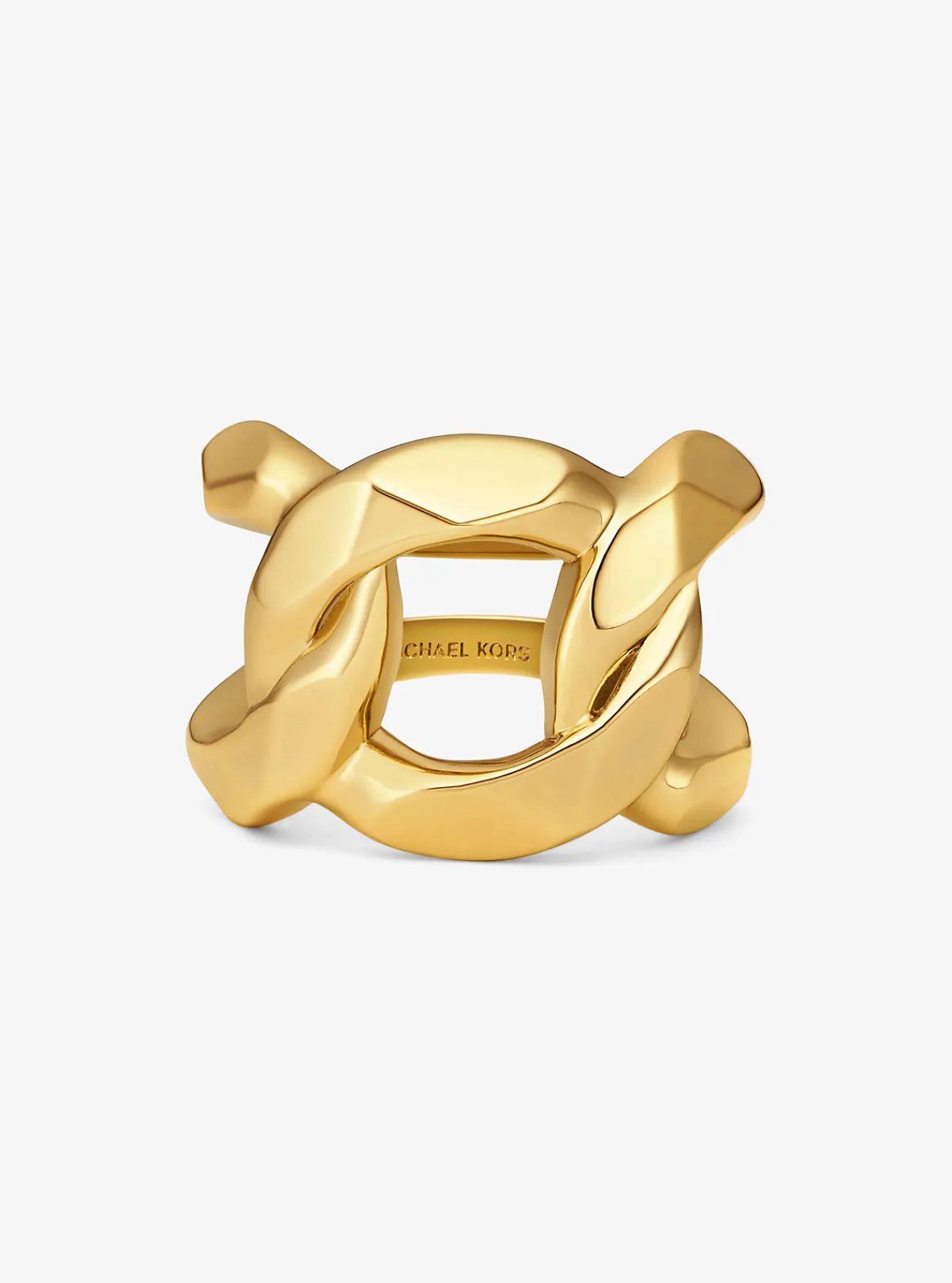 Michael Kors Schakelring van messing met plating met edelmetaal GOUD Best