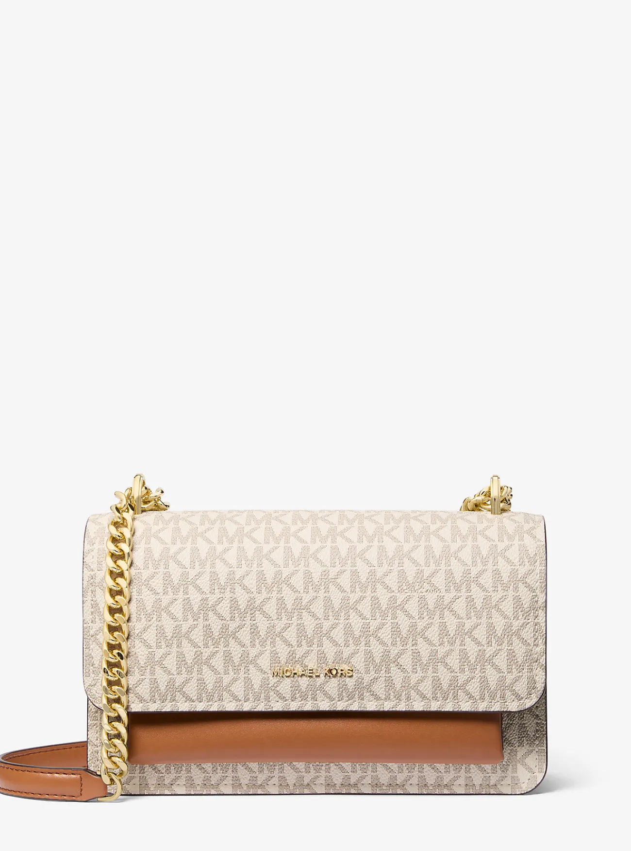 Michael Kors Schoudertas Claire met kenmerkend logo, groot Clearance