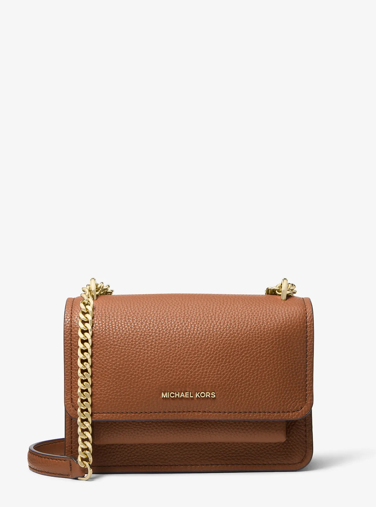 Michael Kors Schoudertas Claire van getrommeld leer, aanpasbaar en klein LUGGAGE Hot