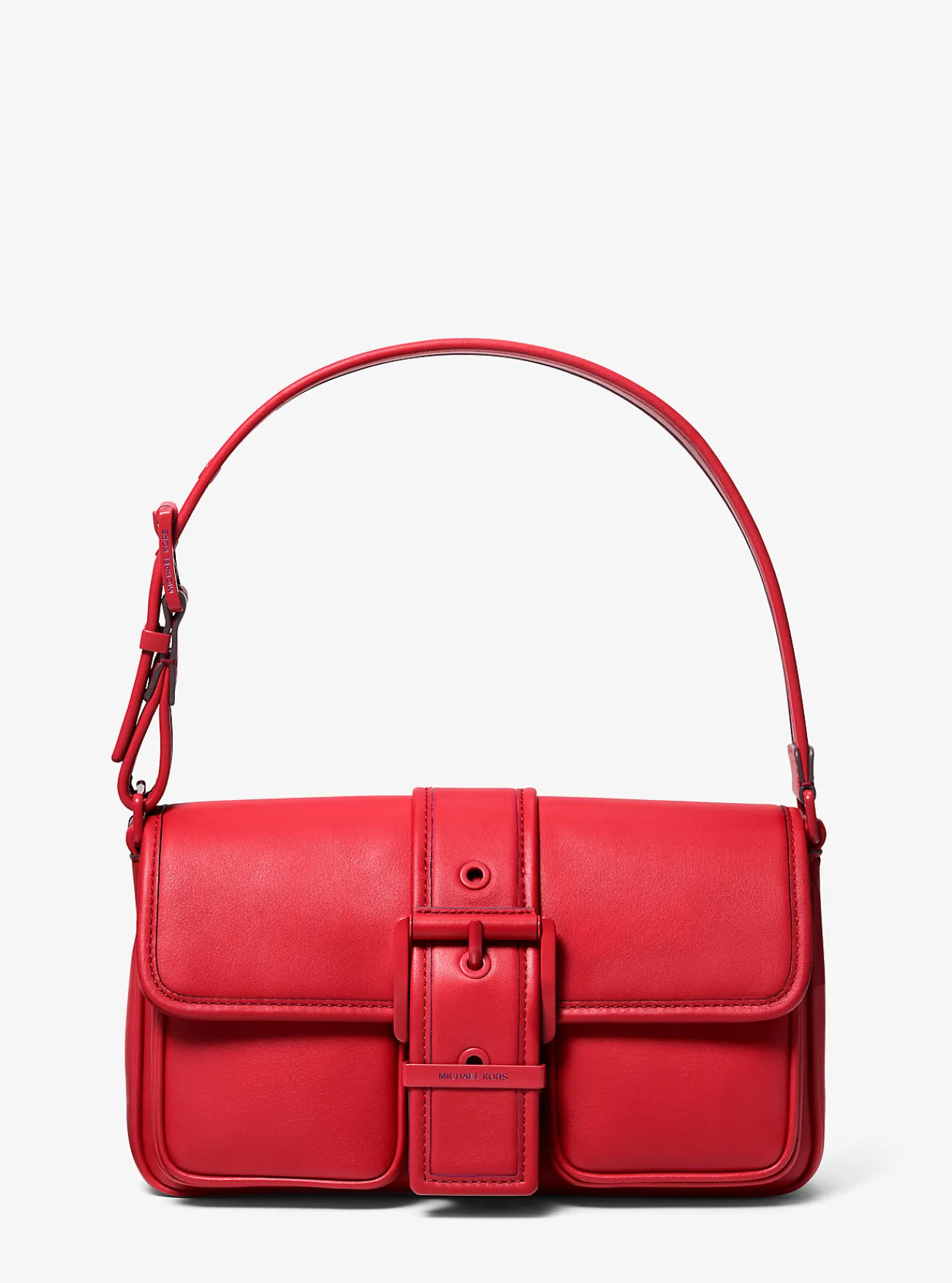 Michael Kors Schoudertas Colby van leer, middelgroot KARMOZIJNROOD Online