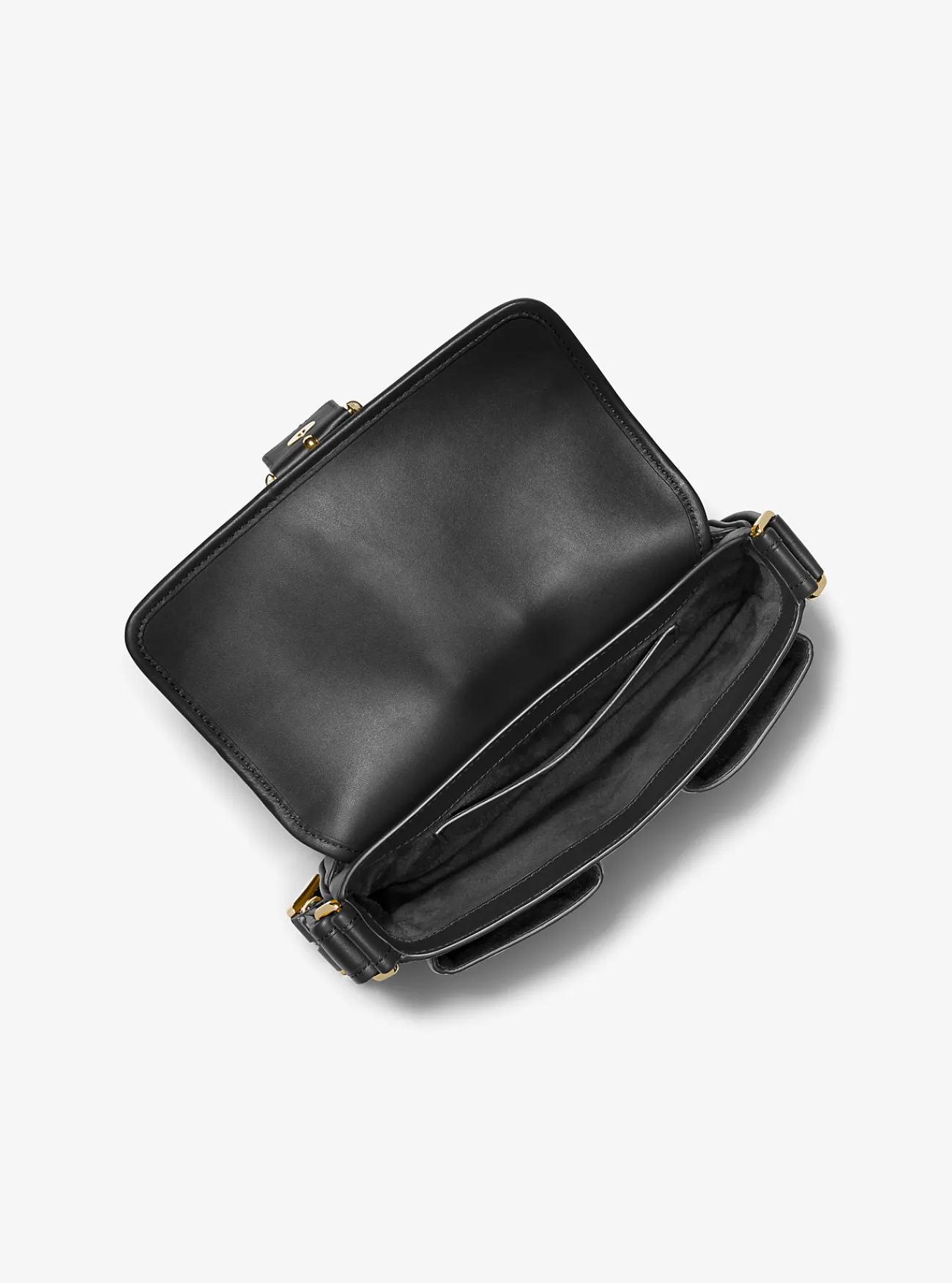 Michael Kors Schoudertas Colby van leer, middelgroot ZWART Fashion