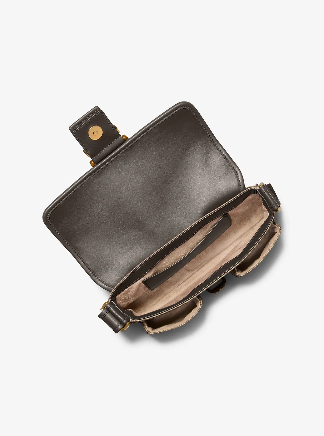 Michael Kors Schoudertas Colby van MK2000-jacquard met logo, middelgroot NATUREL Online