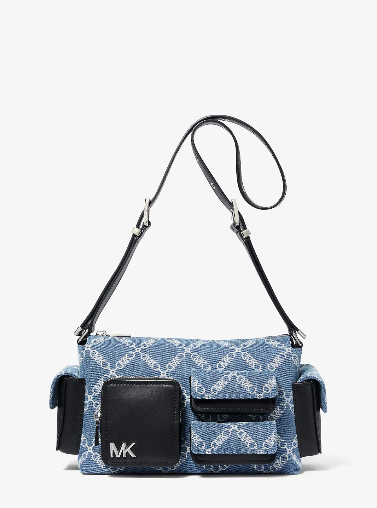 Michael Kors Schoudertas Dakota van jacquard met diamantvormig Empire-logo en leer, middelgroot UNIONMETWASSING Fashion