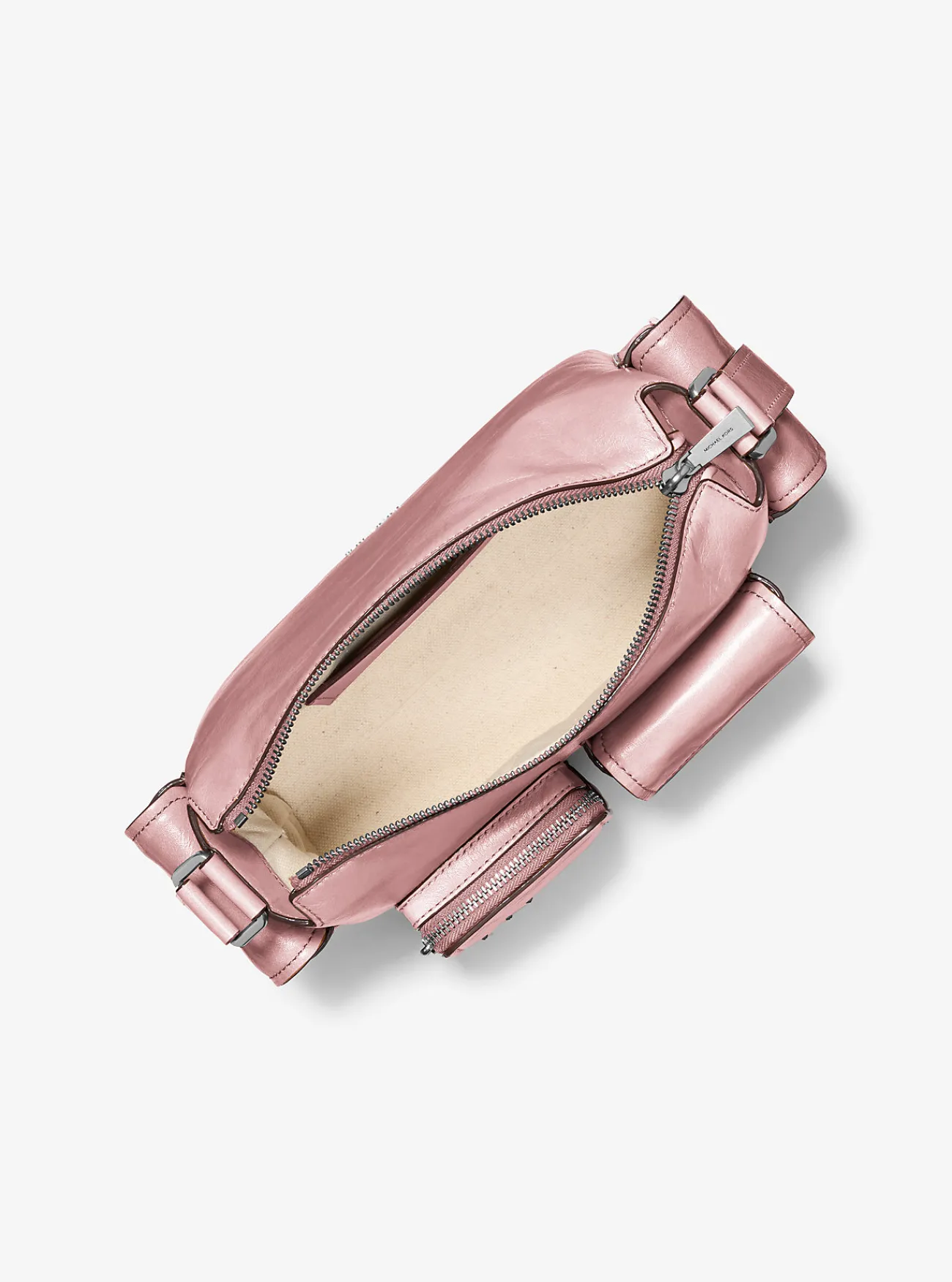 Michael Kors Schoudertas Dakota van leer, middelgroot ZACHTROZE Outlet