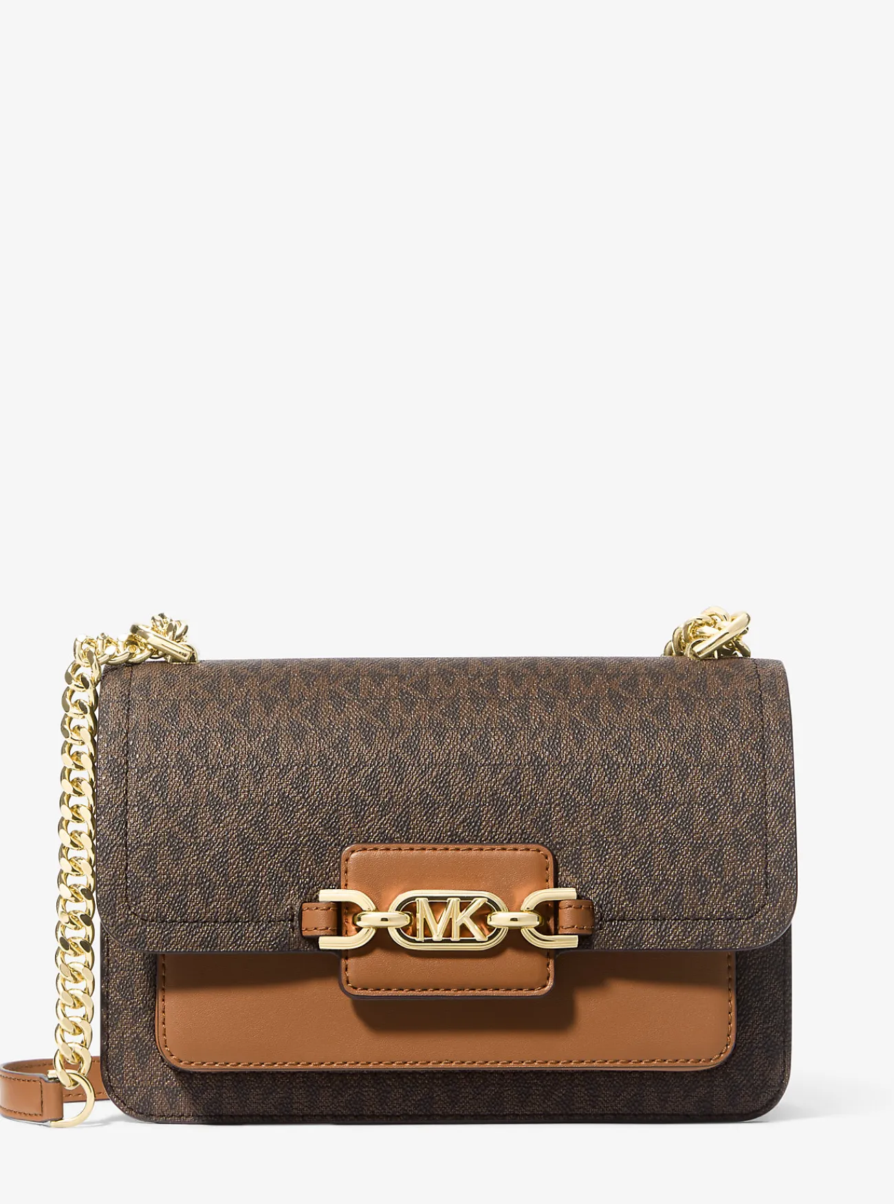 Michael Kors Schoudertas Heather met logo, groot New