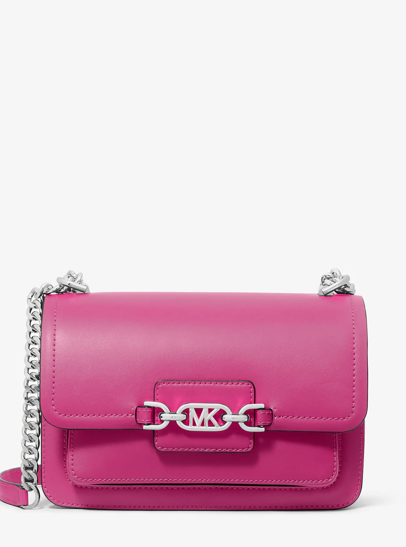 Michael Kors Schoudertas Heather van leer, groot Hot