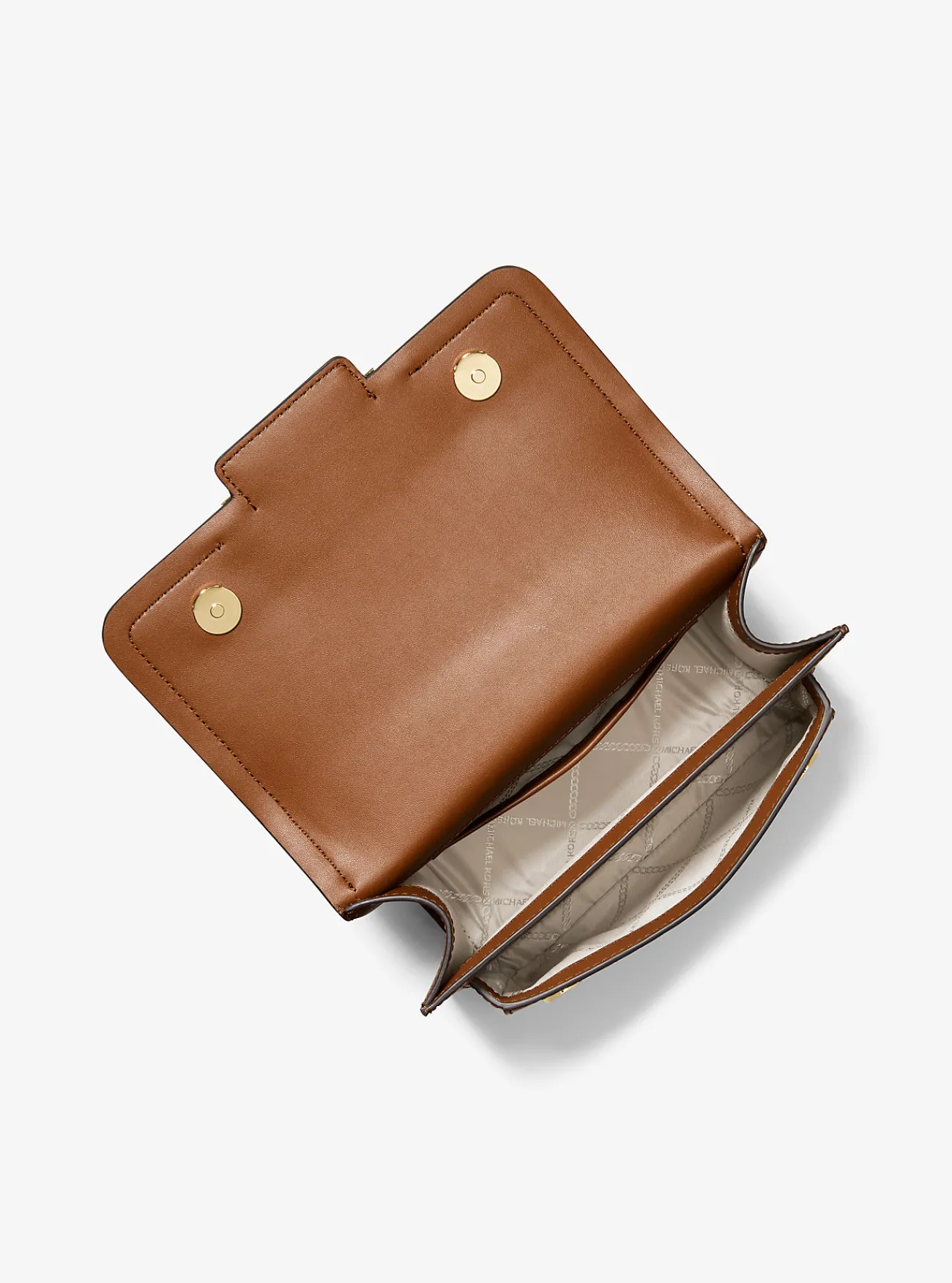 Michael Kors Schoudertas Heather van leer, groot LUGGAGE Clearance
