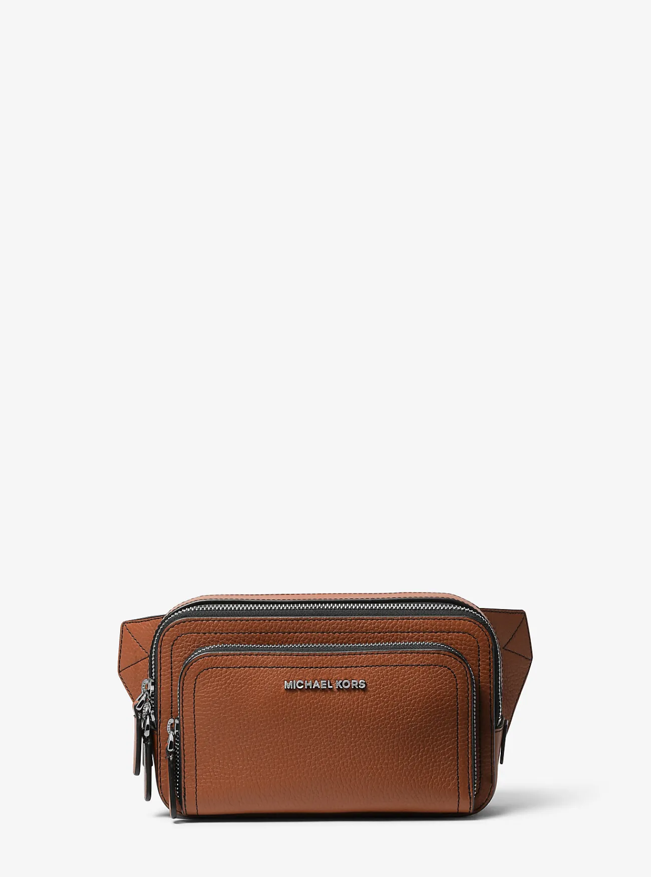 Michael Kors Schoudertas Hudson van getrommeld leer, klein LUGGAGE Clearance