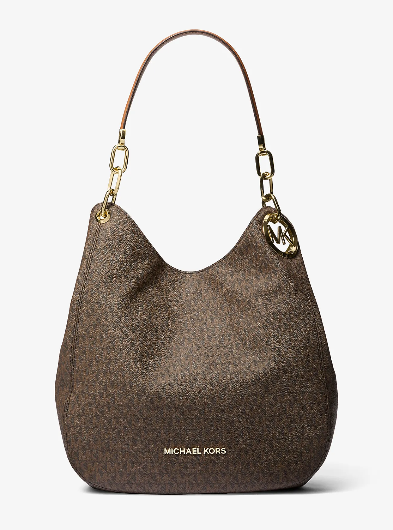 Michael Kors Schoudertas Lillie met logo, groot Outlet