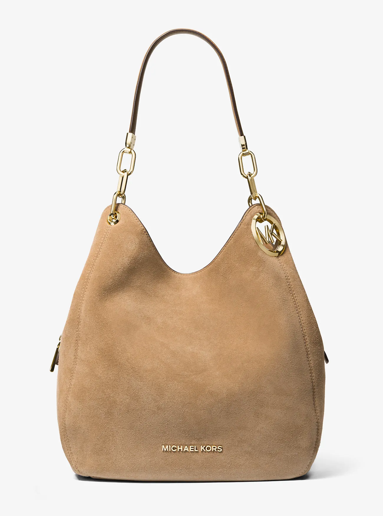 Michael Kors Schoudertas Lillie van su&egrave;de, groot KAF Sale