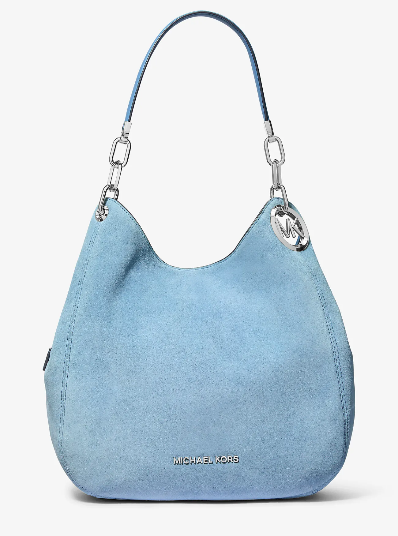 Michael Kors Schoudertas Lillie van su&egrave;de, groot CHAMBRAY Fashion