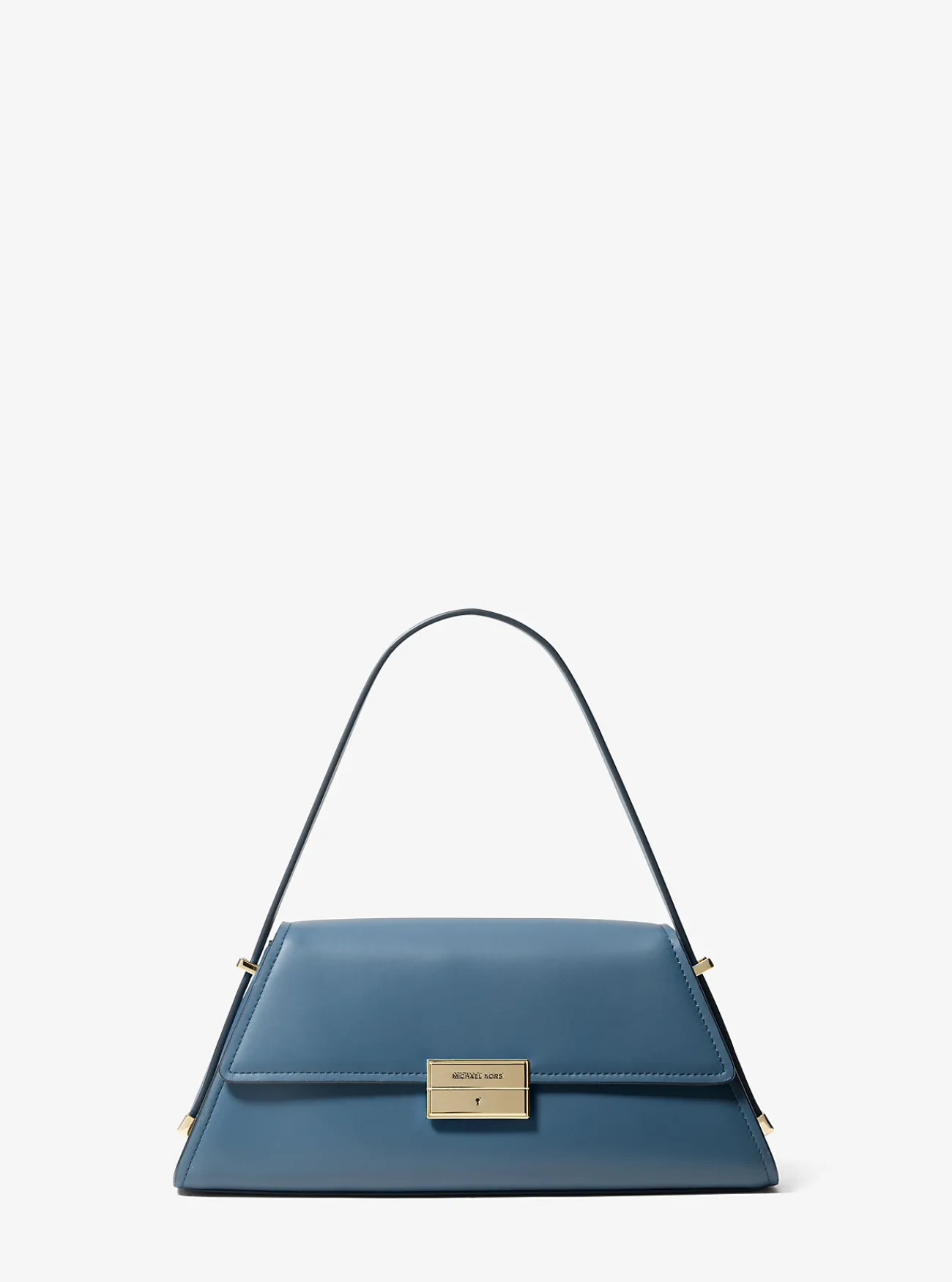 Michael Kors Schoudertas Ludlow van leer, middelgroot DONKERCHAMBRAY New