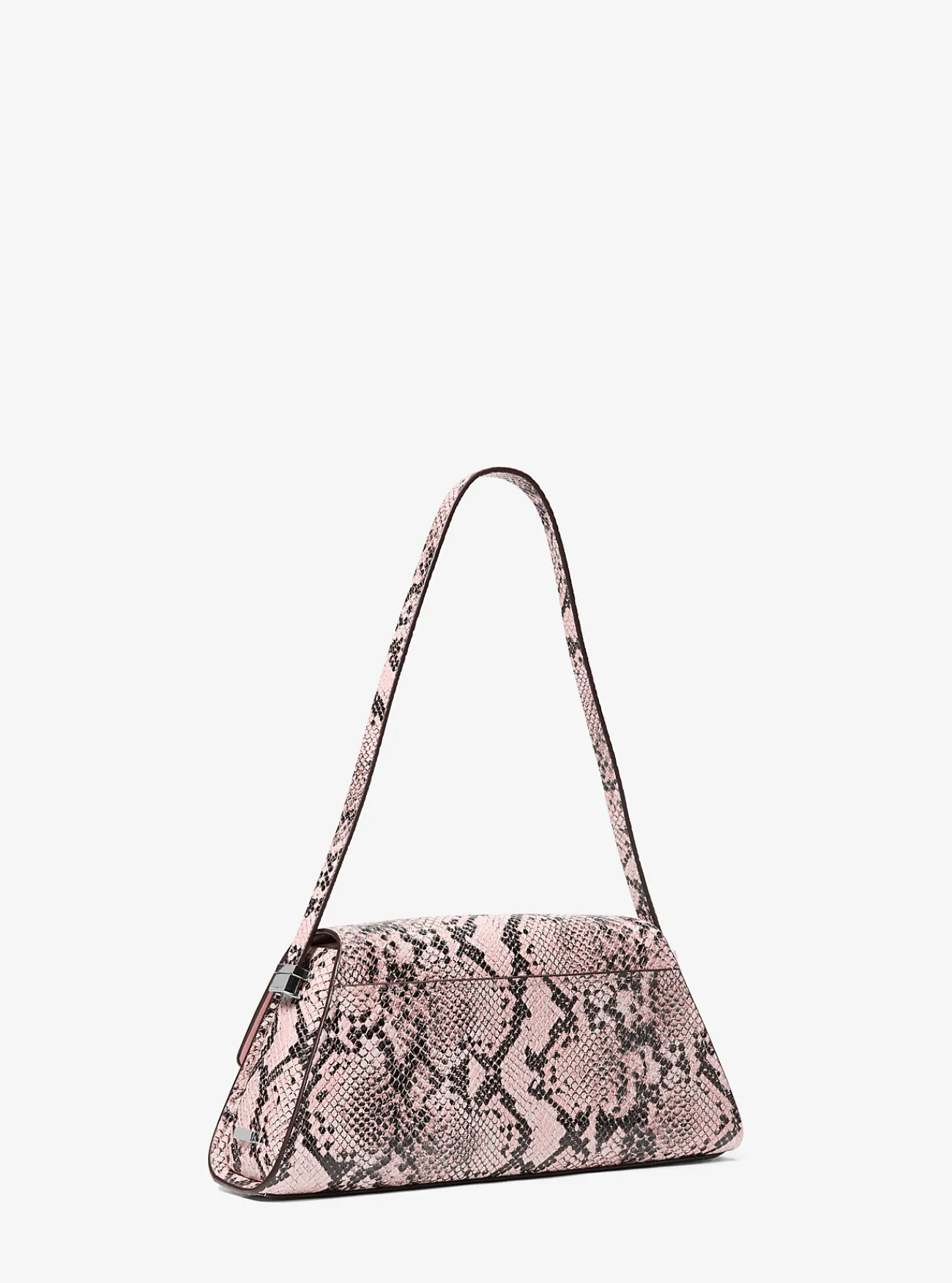 Michael Kors Schoudertas Ludlow van leer met slangenprint in reliëf, middelgroot ZACHTROZE Hot