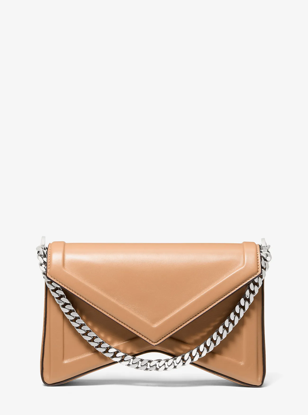 Michael Kors Schoudertas Manhatta van leer GEBRUIND Outlet