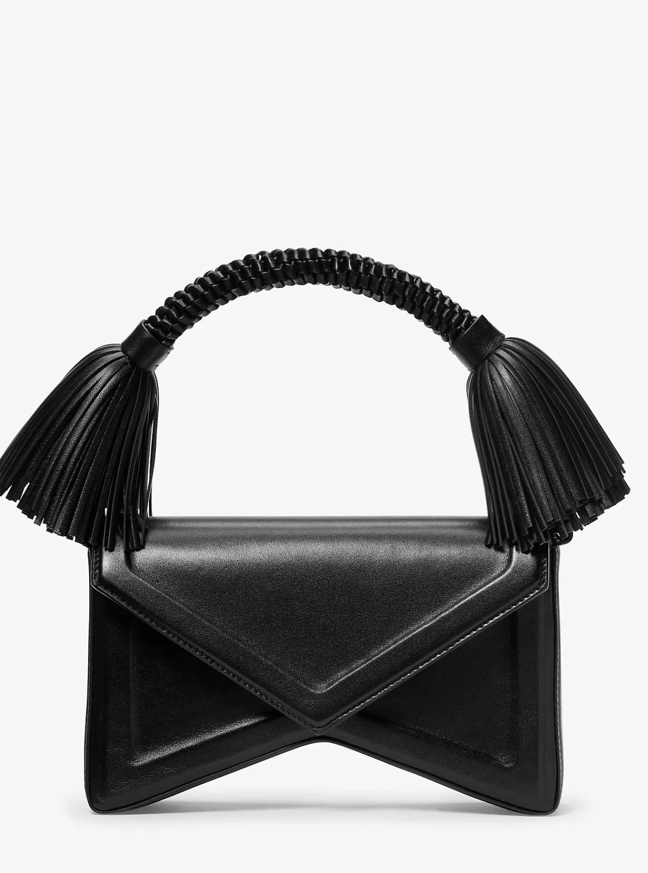 Michael Kors Schoudertas Manhatta van leer met kwasten ZWART Fashion