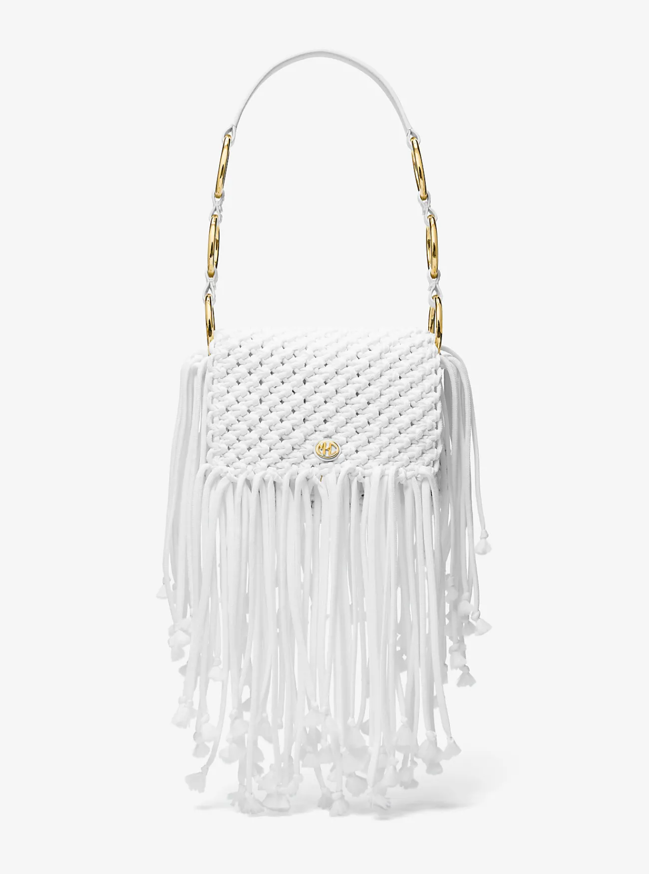 Michael Kors Schoudertas Marissa van handgeweven macram&eacute;, middelgroot OPTISCHWIT Hot