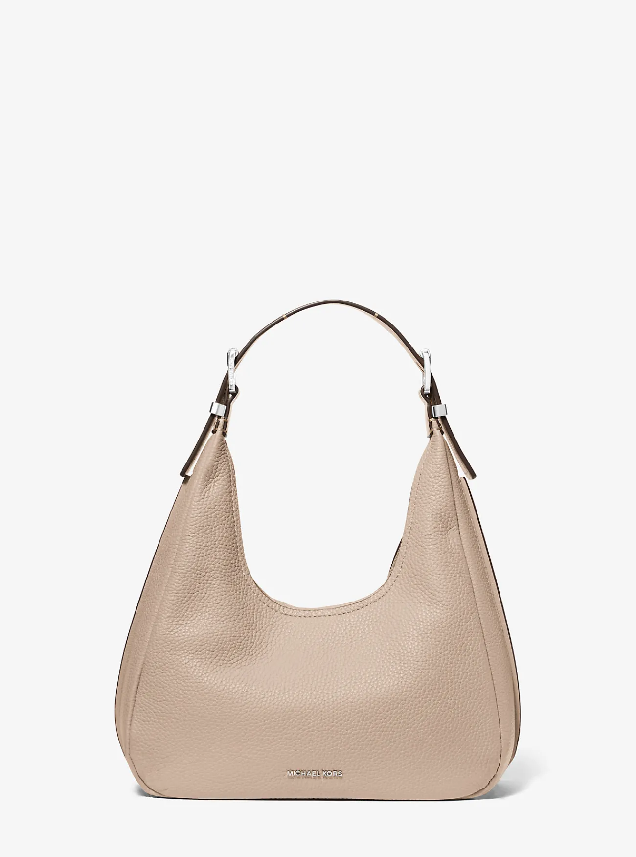 Michael Kors Schoudertas Nolita van getrommeld leer, klein hobomodel LICHTZAND Online